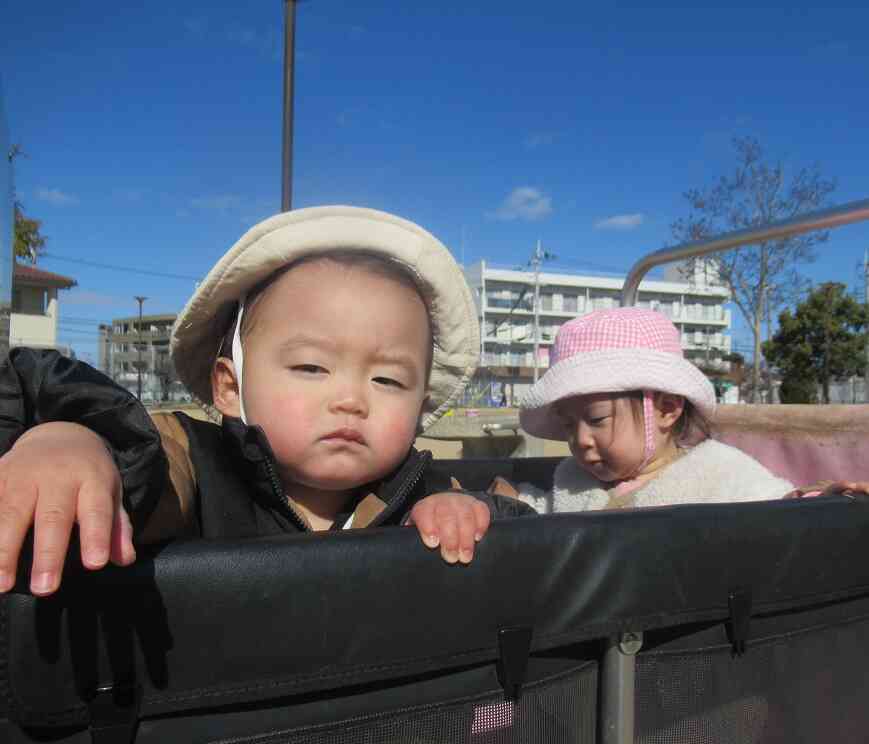 お外で遊ぼう。