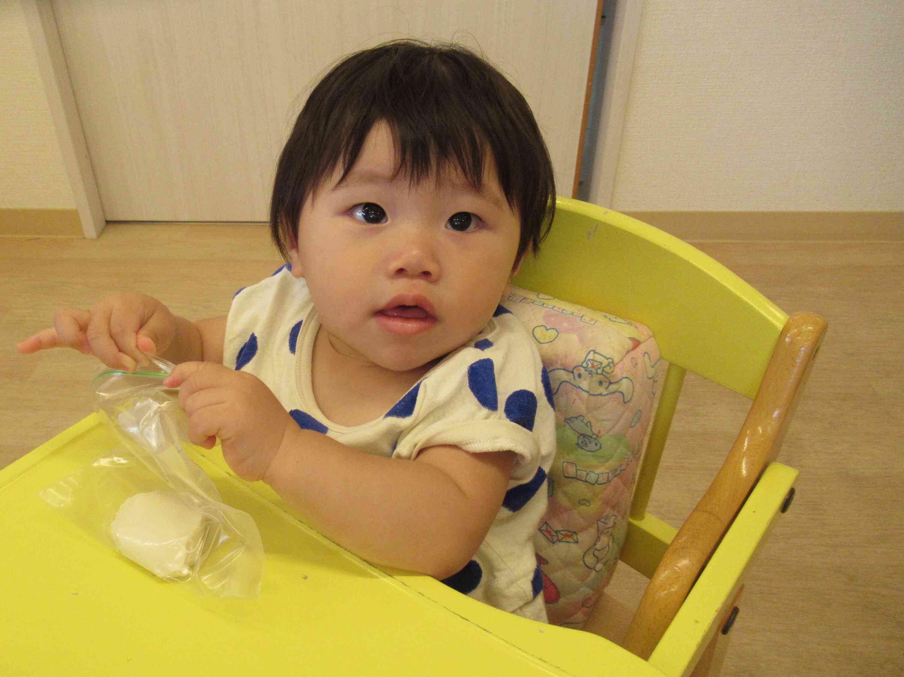 ひよこ組さんも触ってみたよ。