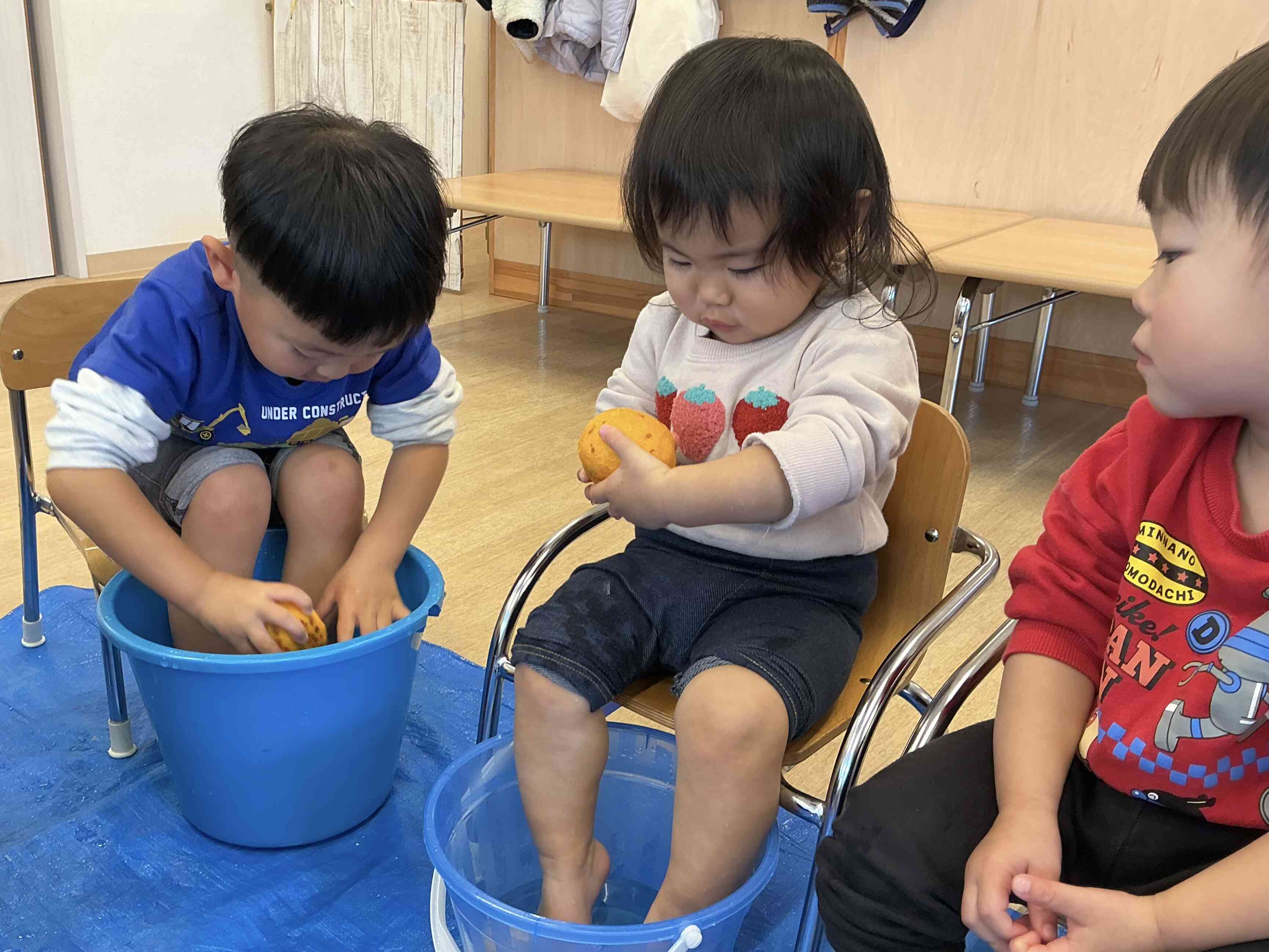 ゆず湯の足湯です！