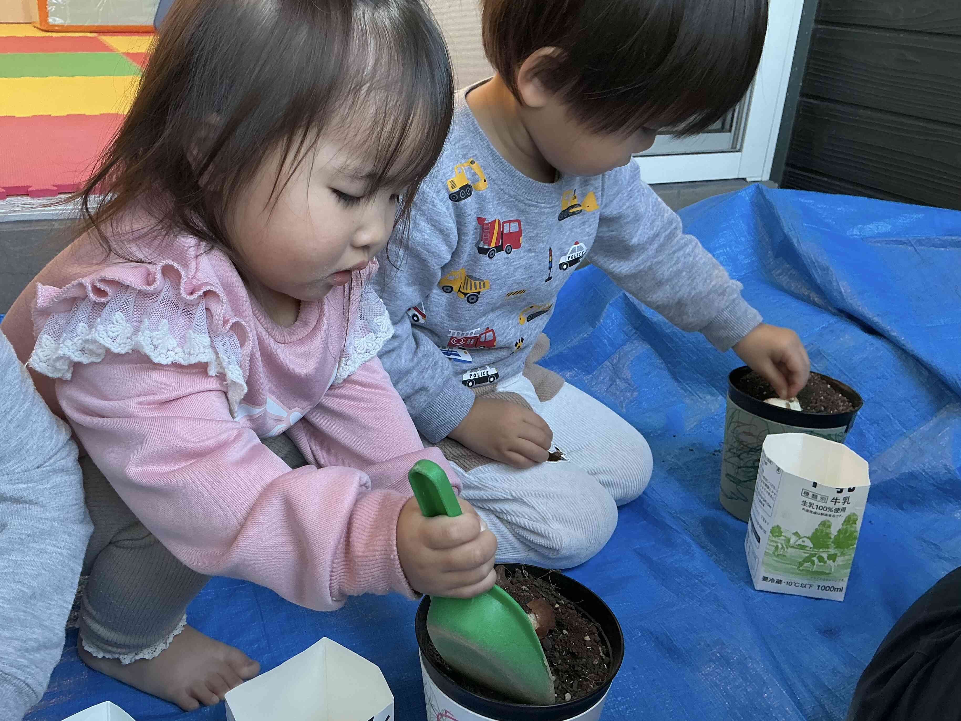 上手に植えれたよ