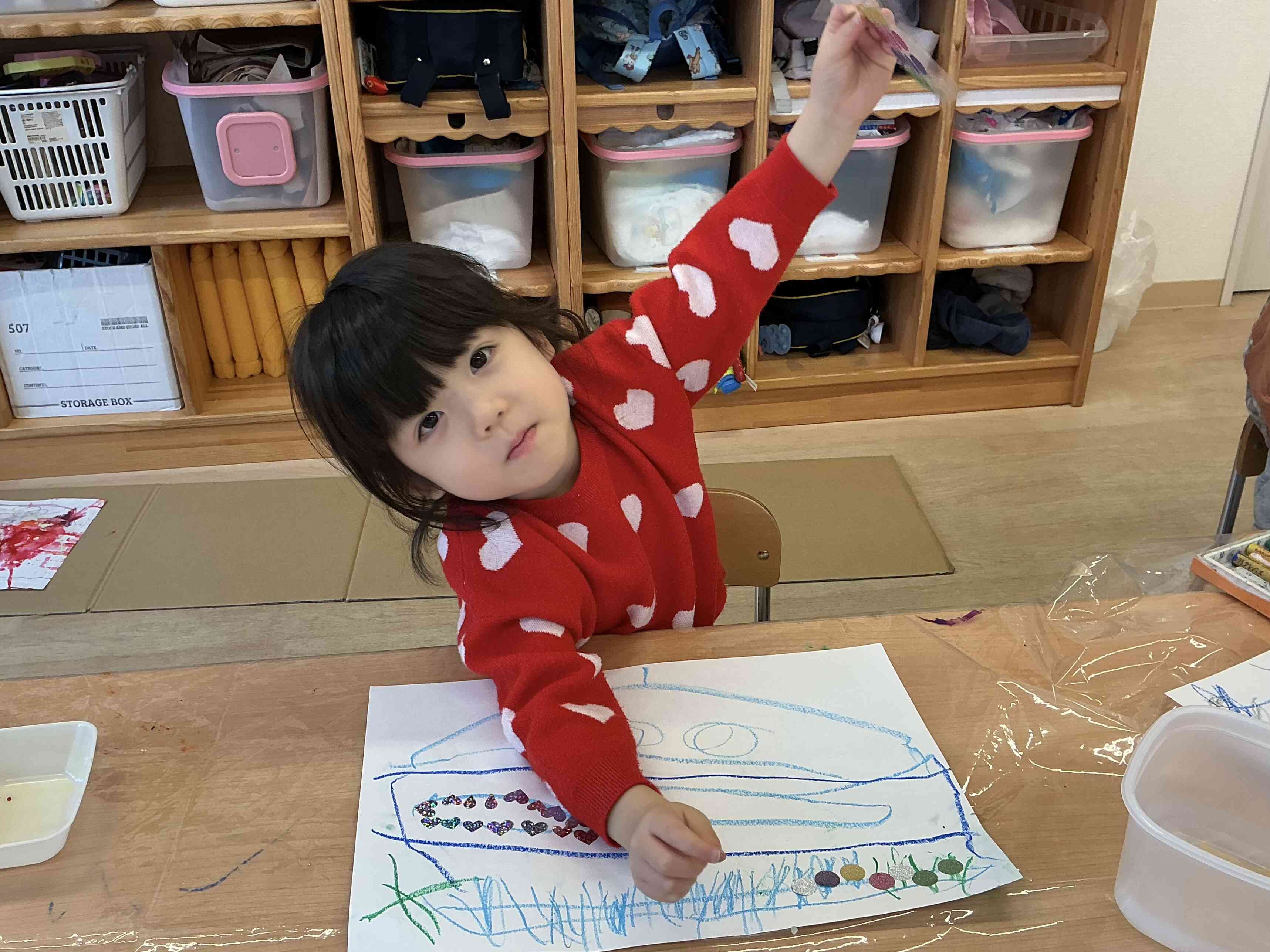 見て見て！いっぱい描いたよ！