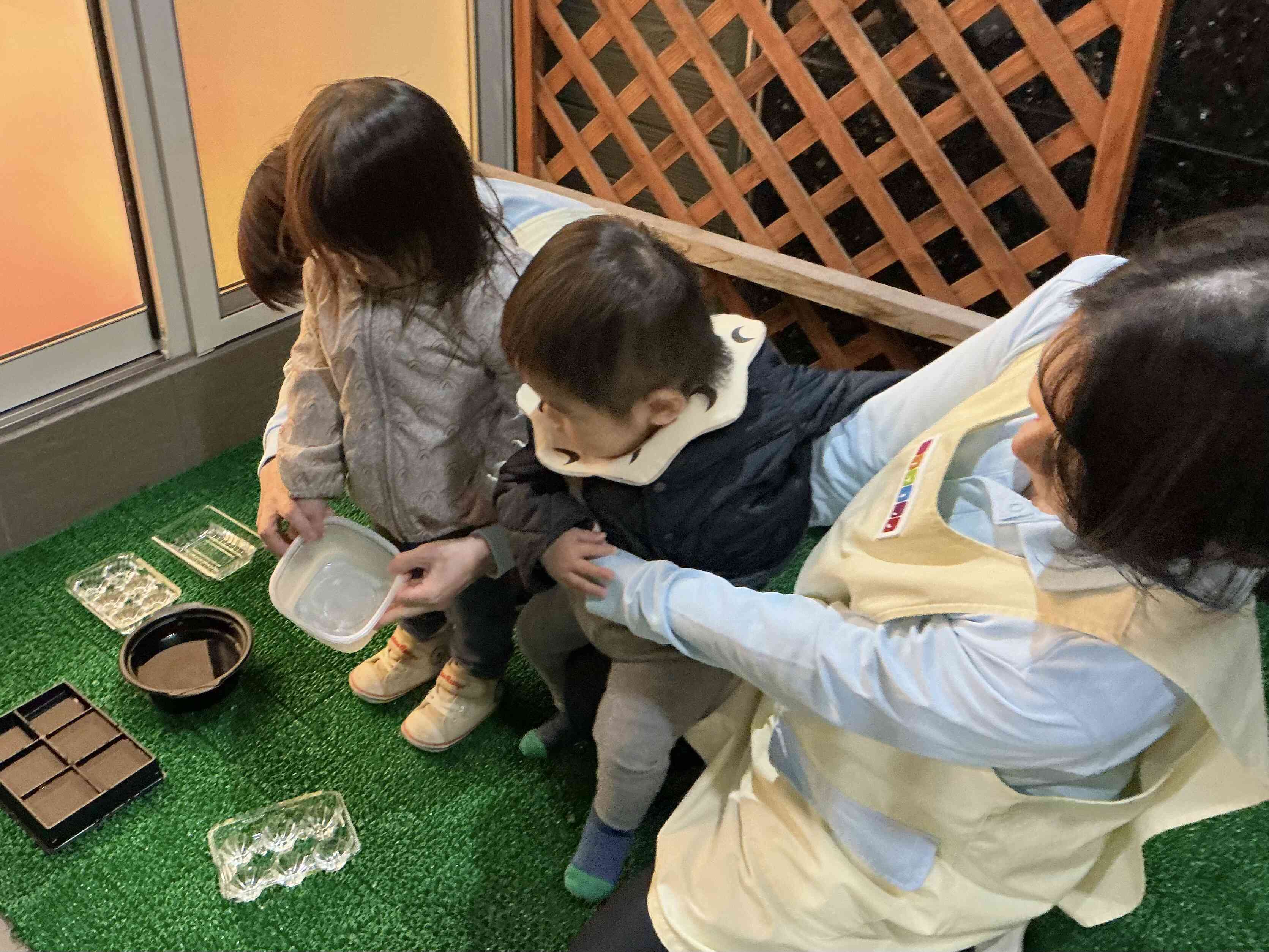 お水固まるかな〜？