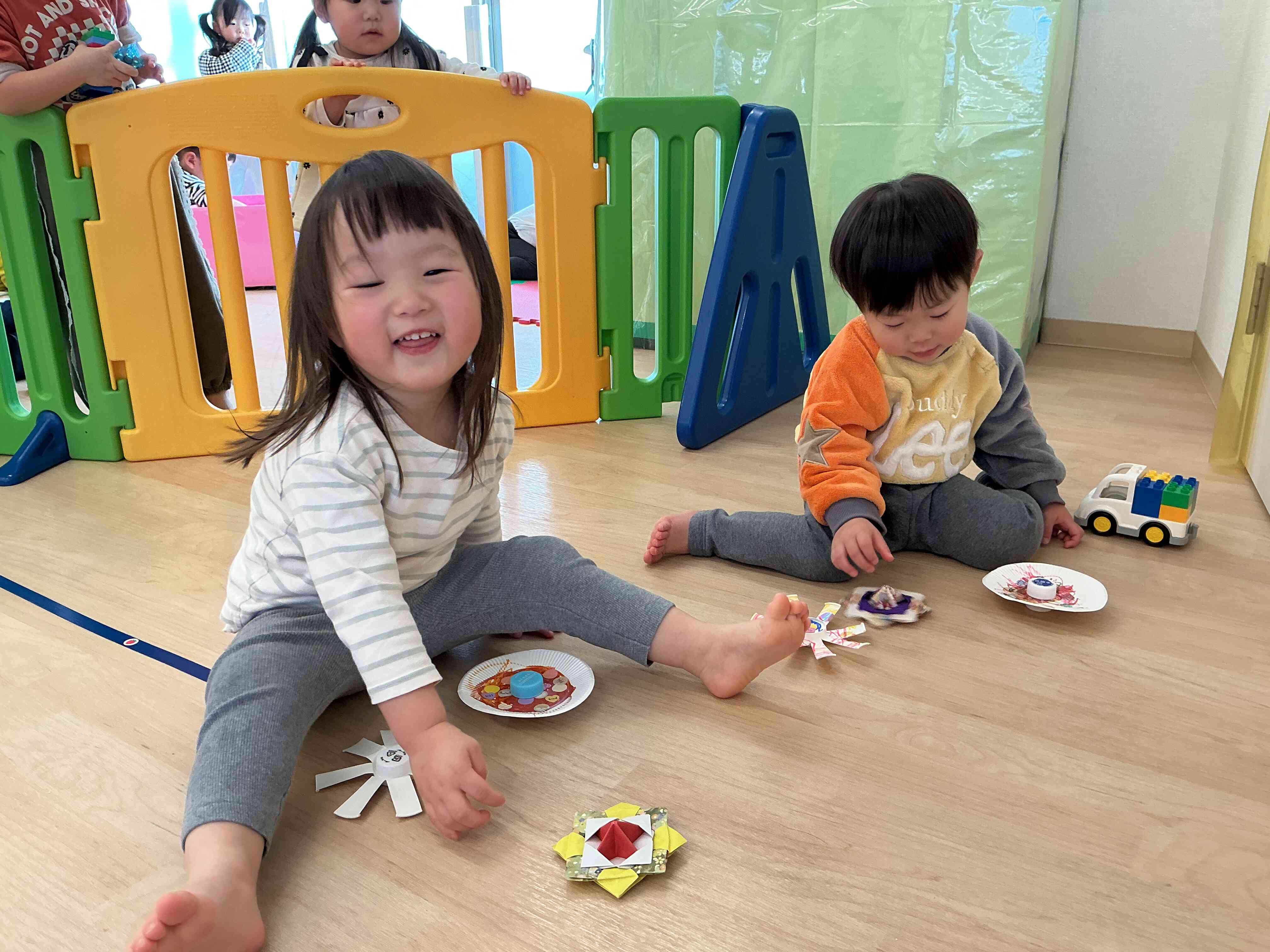 コマ回し楽しい〜！