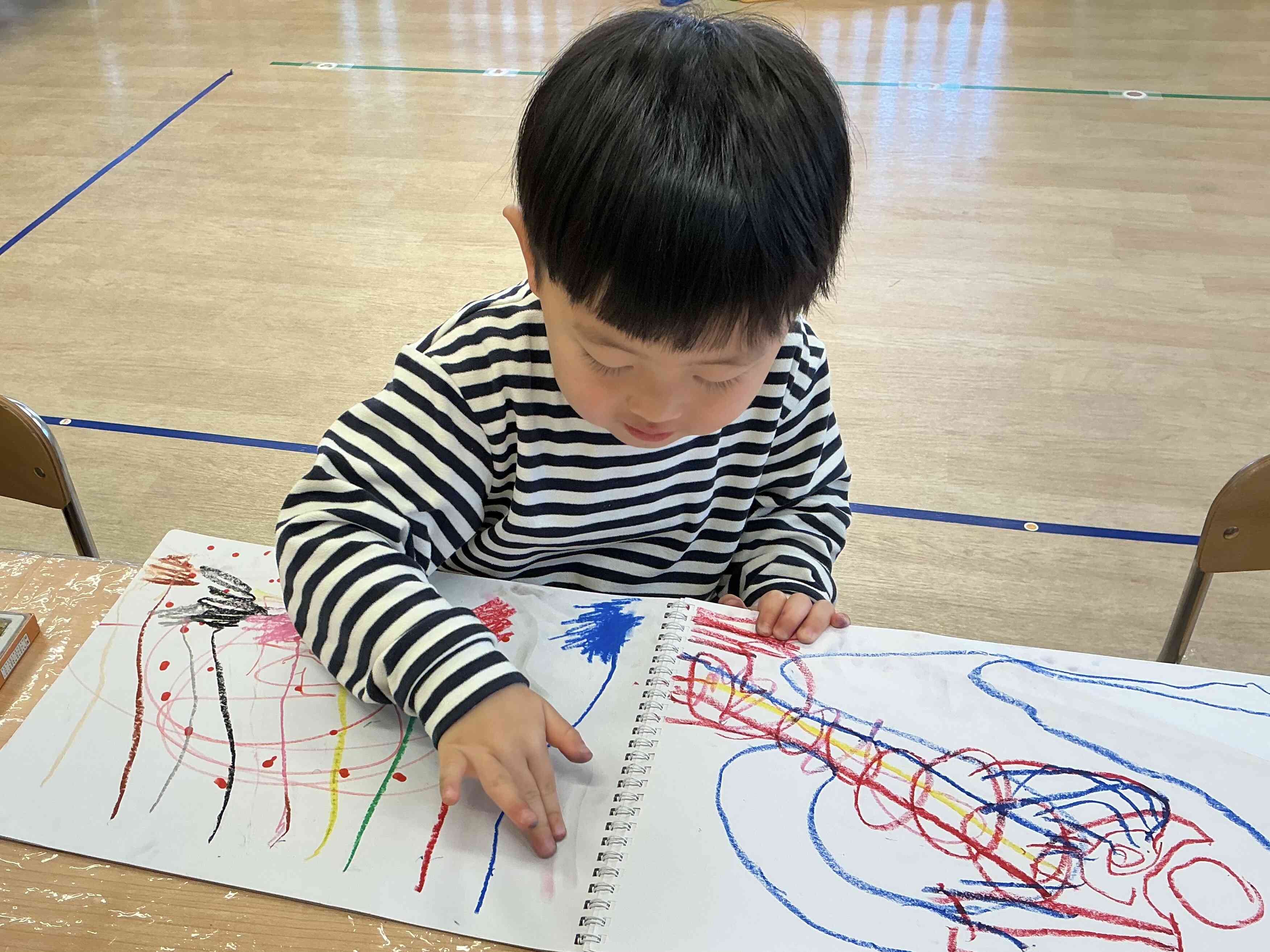 うさぎ組のお絵描き