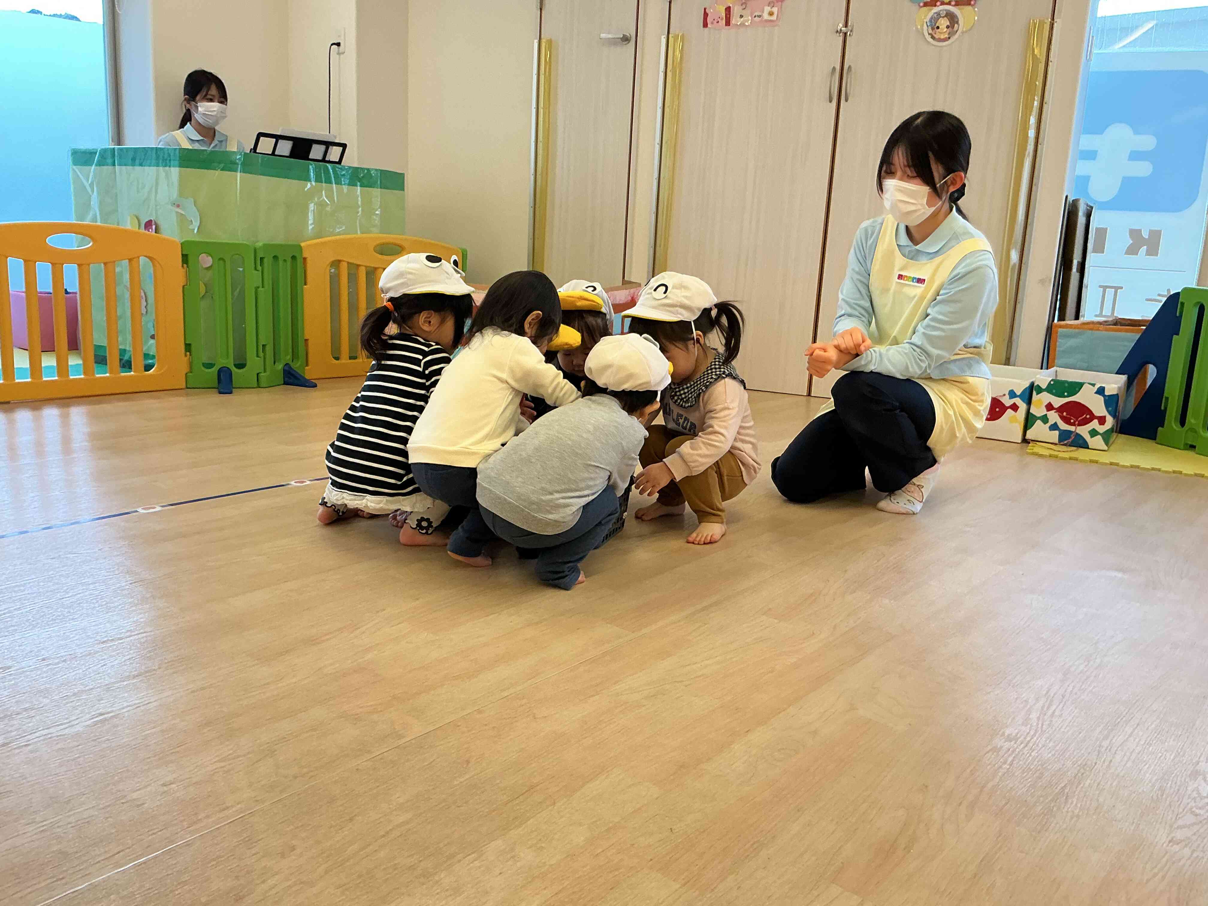 あひるさんがゾロゾロ…