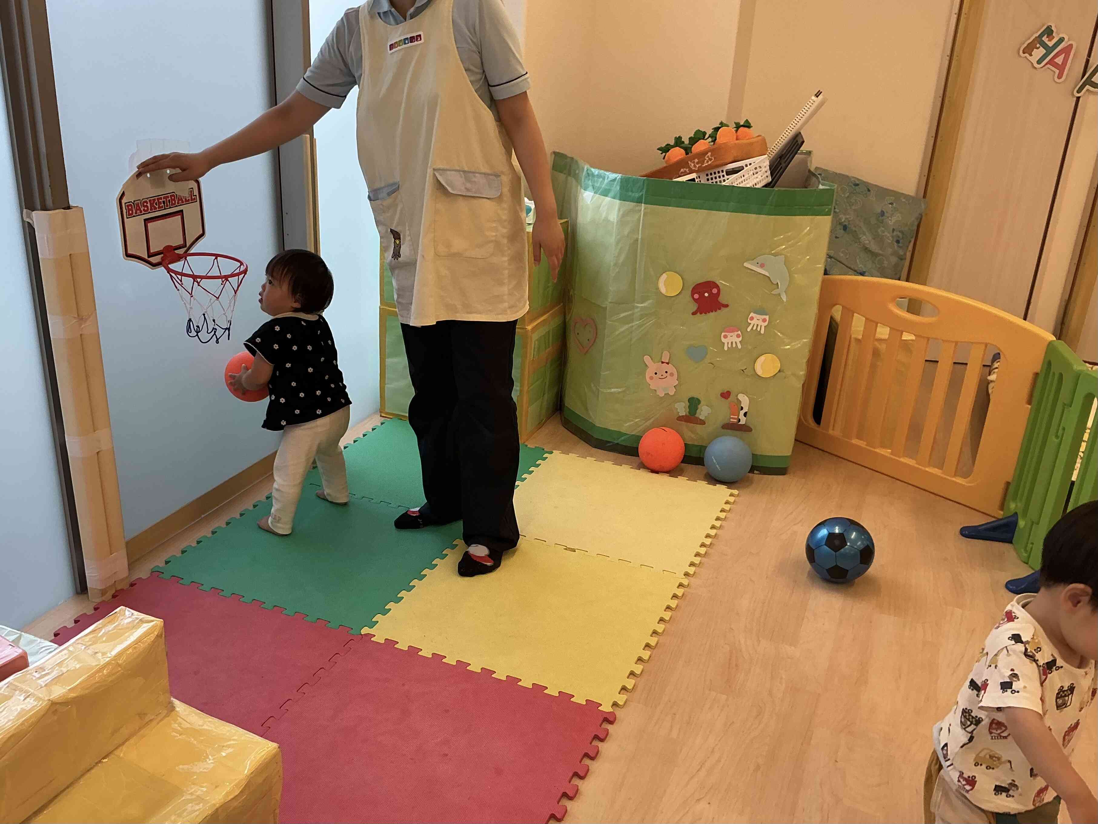 ゴールにシュート！