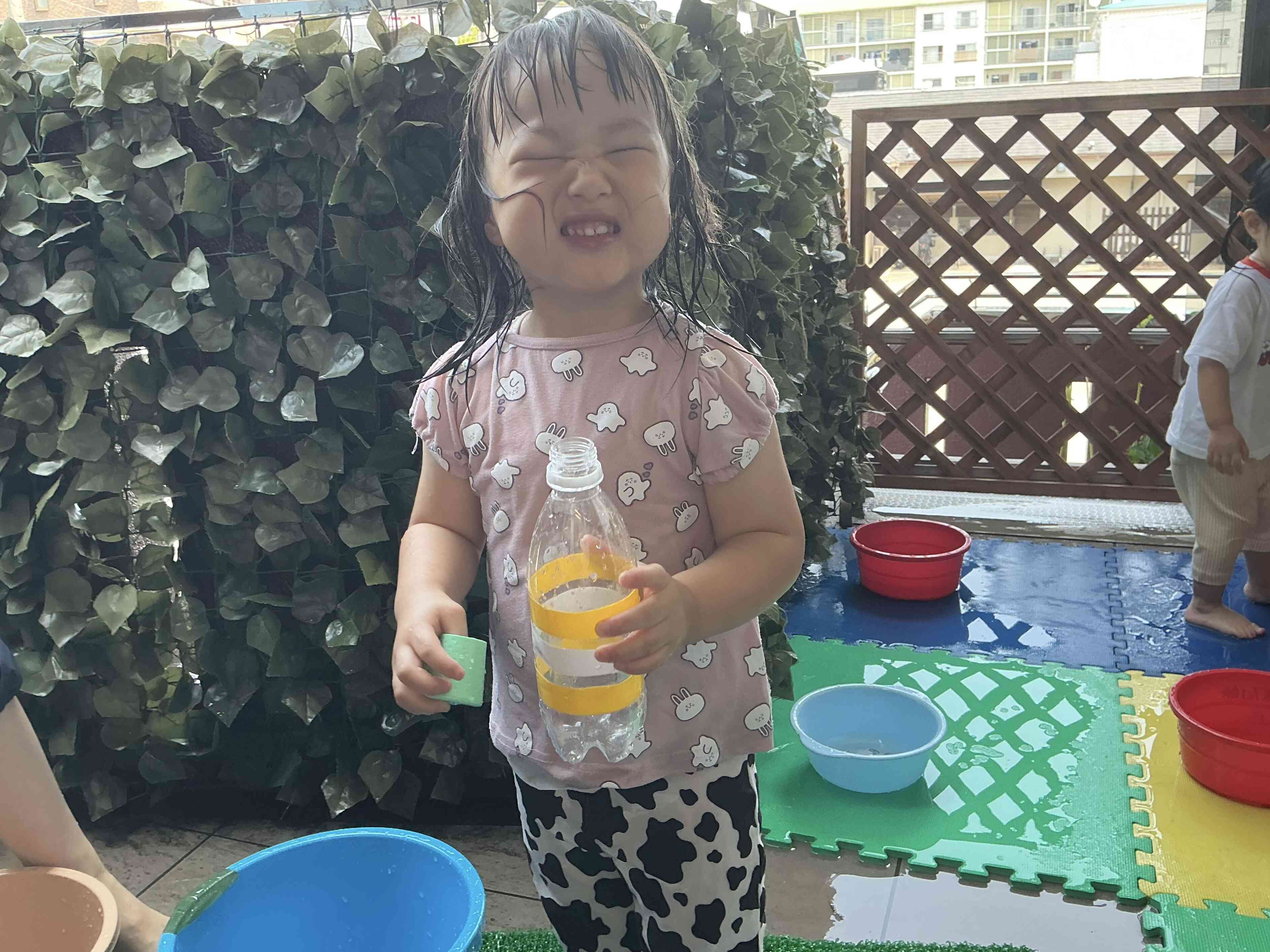 水遊び楽しいね！