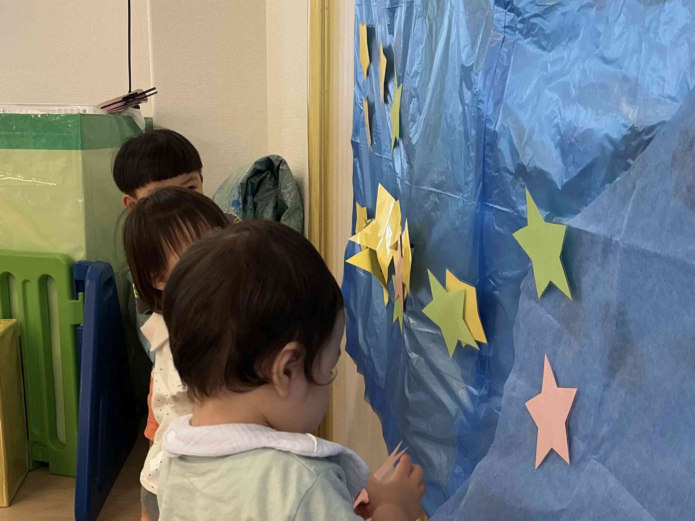 みんなで天の川を作ったよ⭐︎