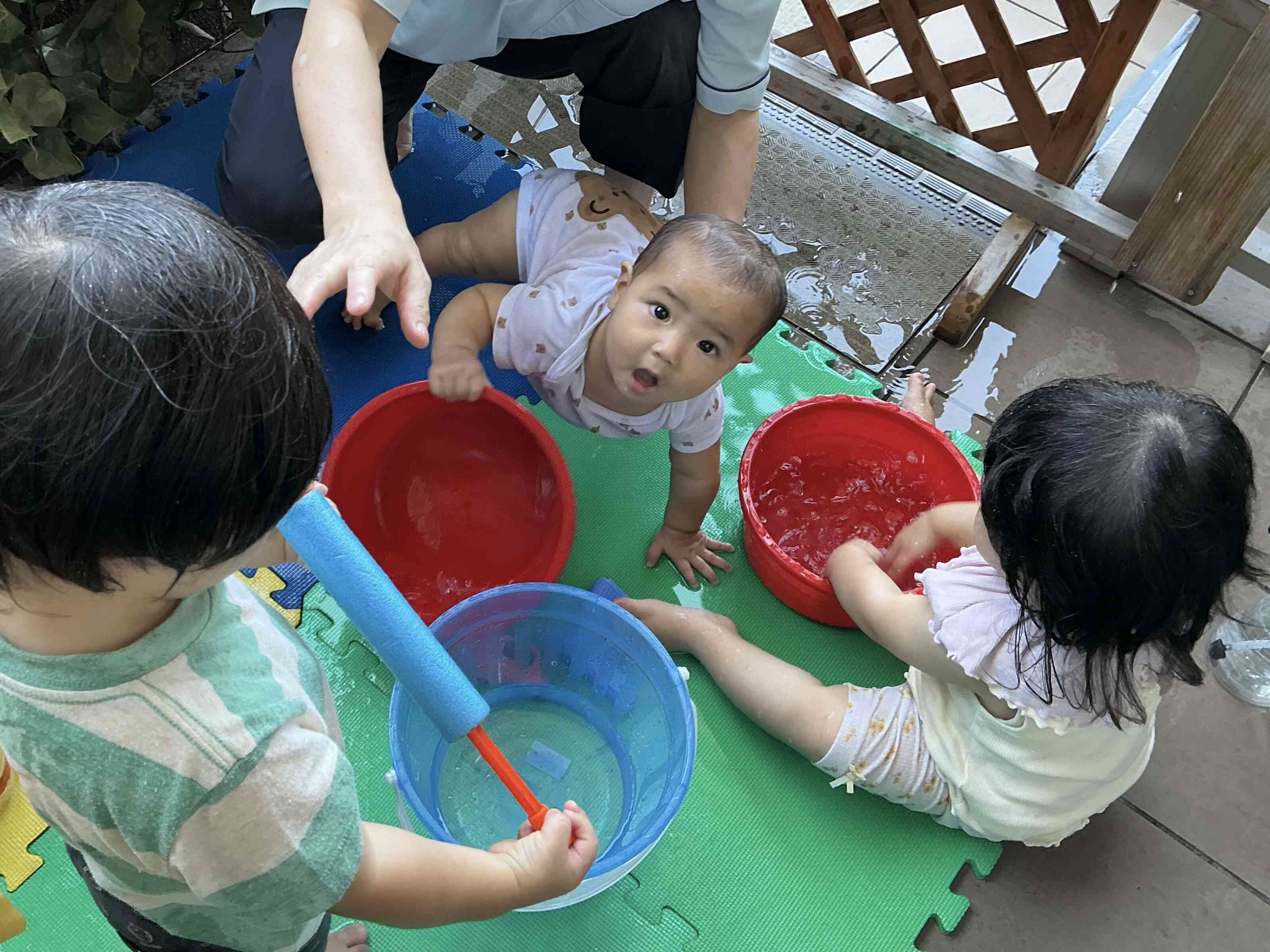 お水遊びの時間です!