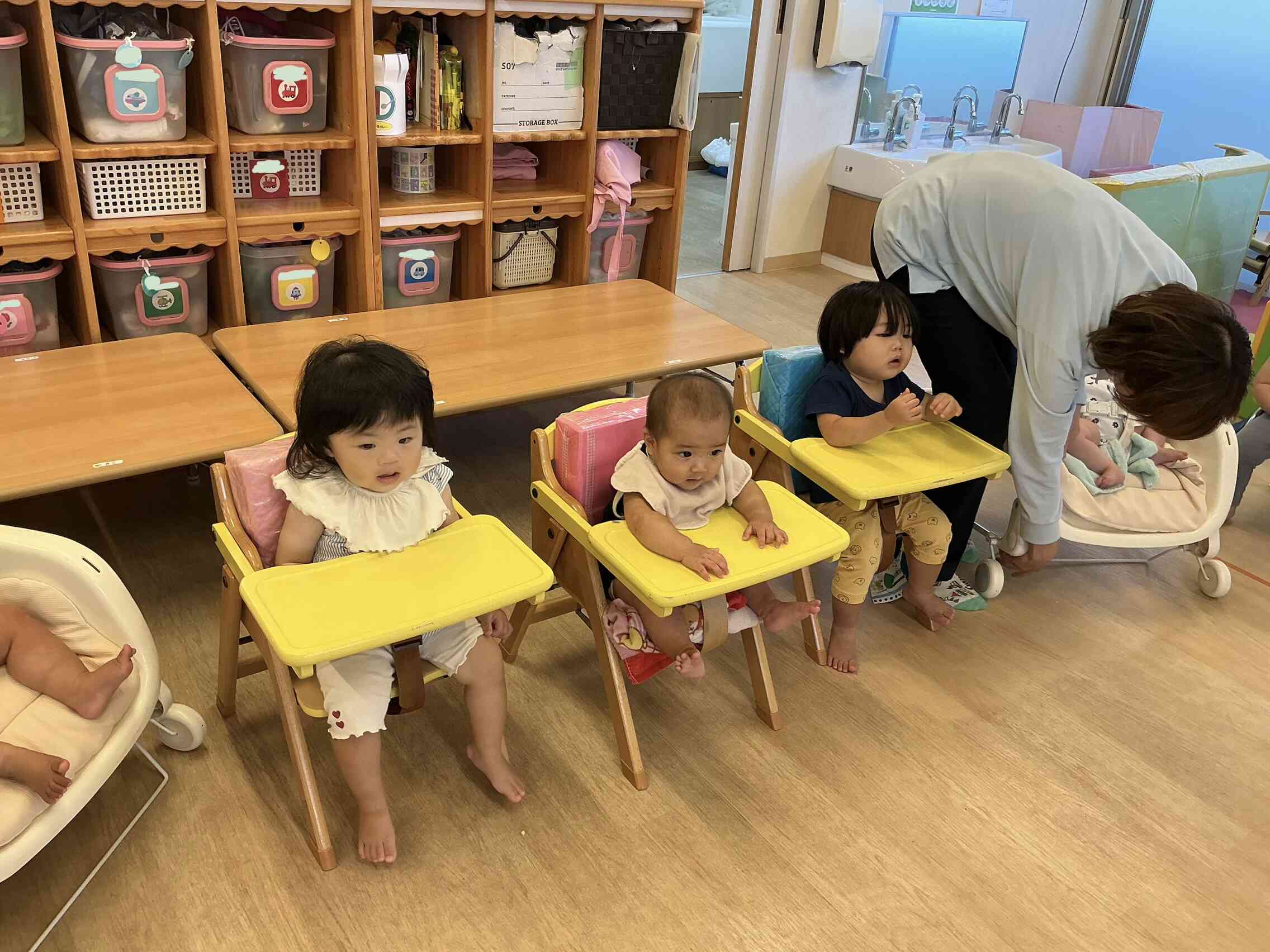 ベビーチェアにチャレンジ⭐︎