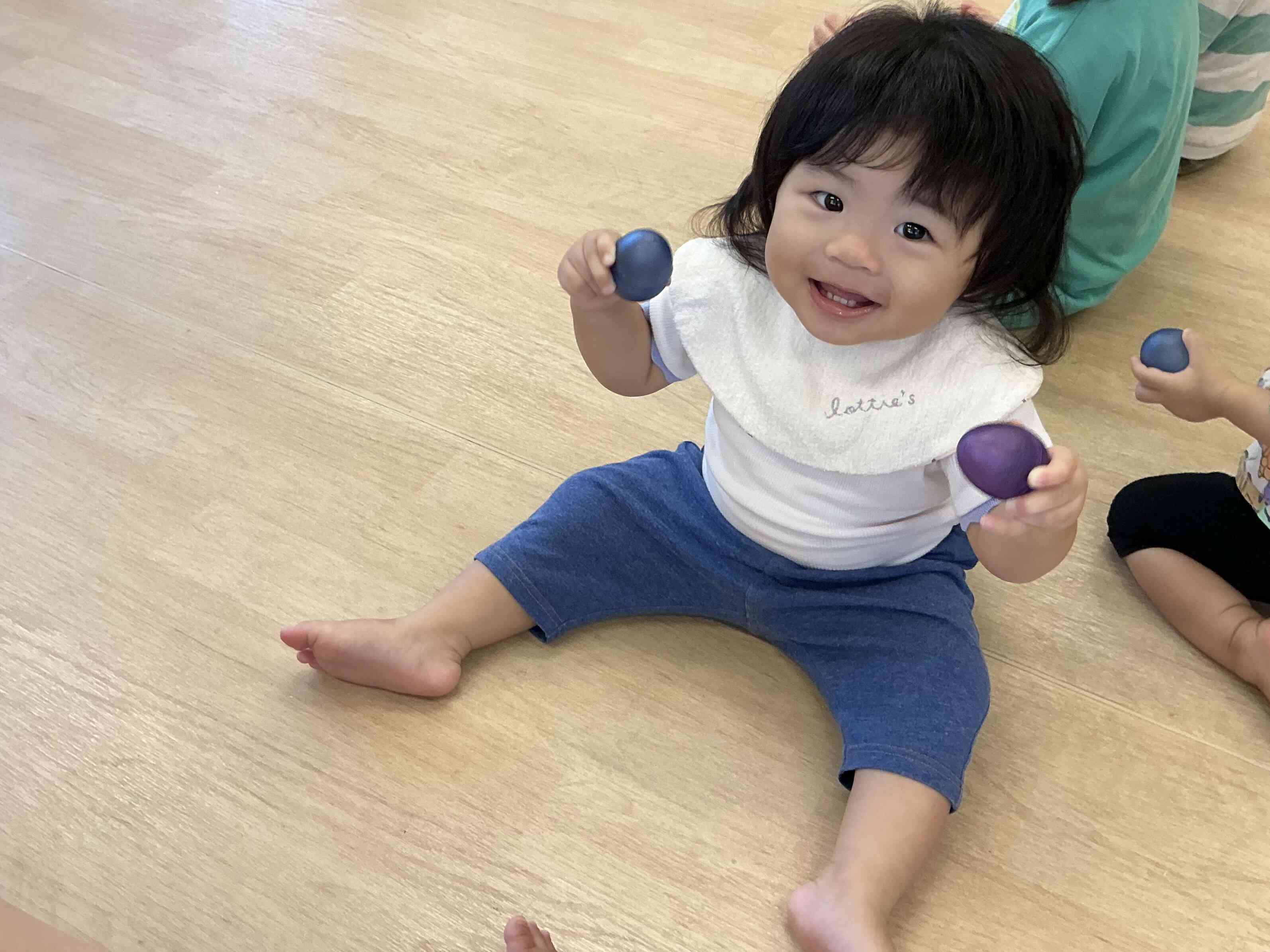 にこにこ笑顔です。楽しいね。