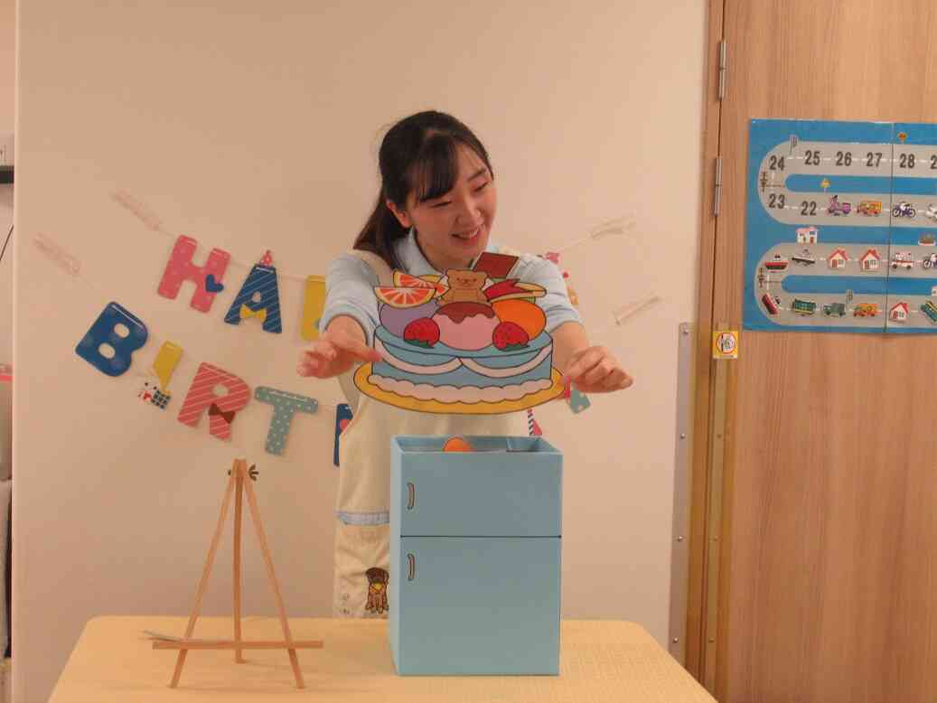先生からはケーキのお話しのパネルシアターがありました～♪