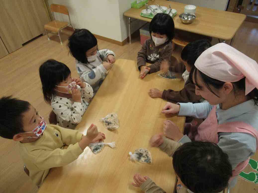 ふりかけが出来てきたね～♪