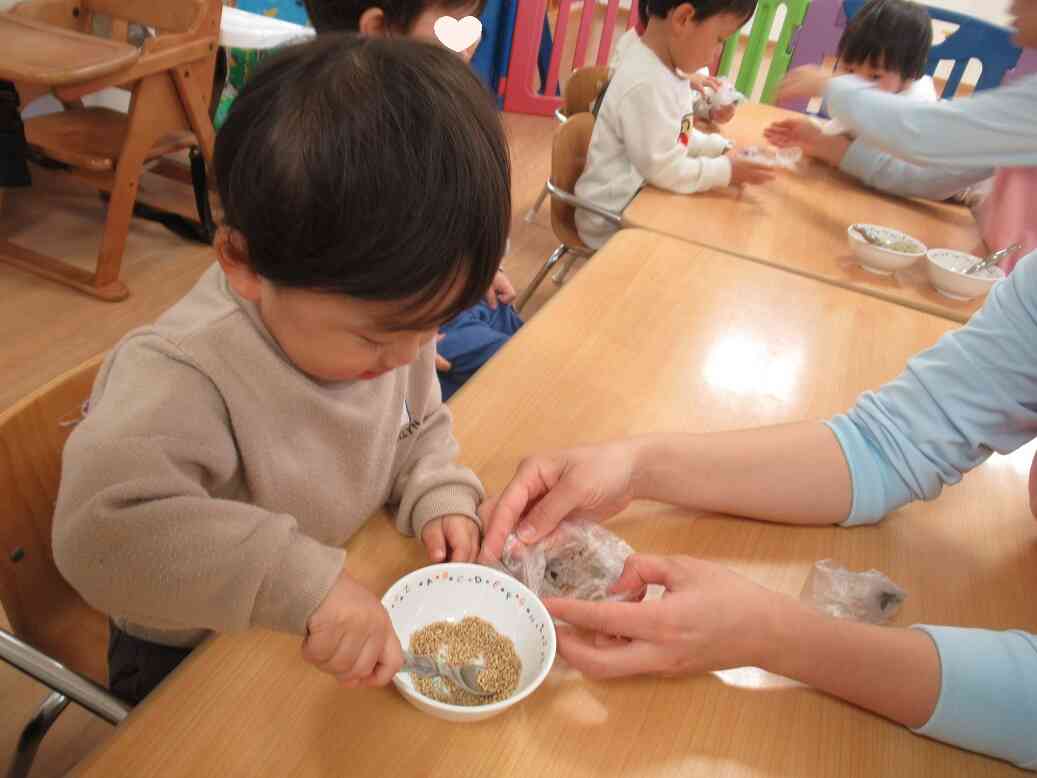 ごまも入れますよ～☆