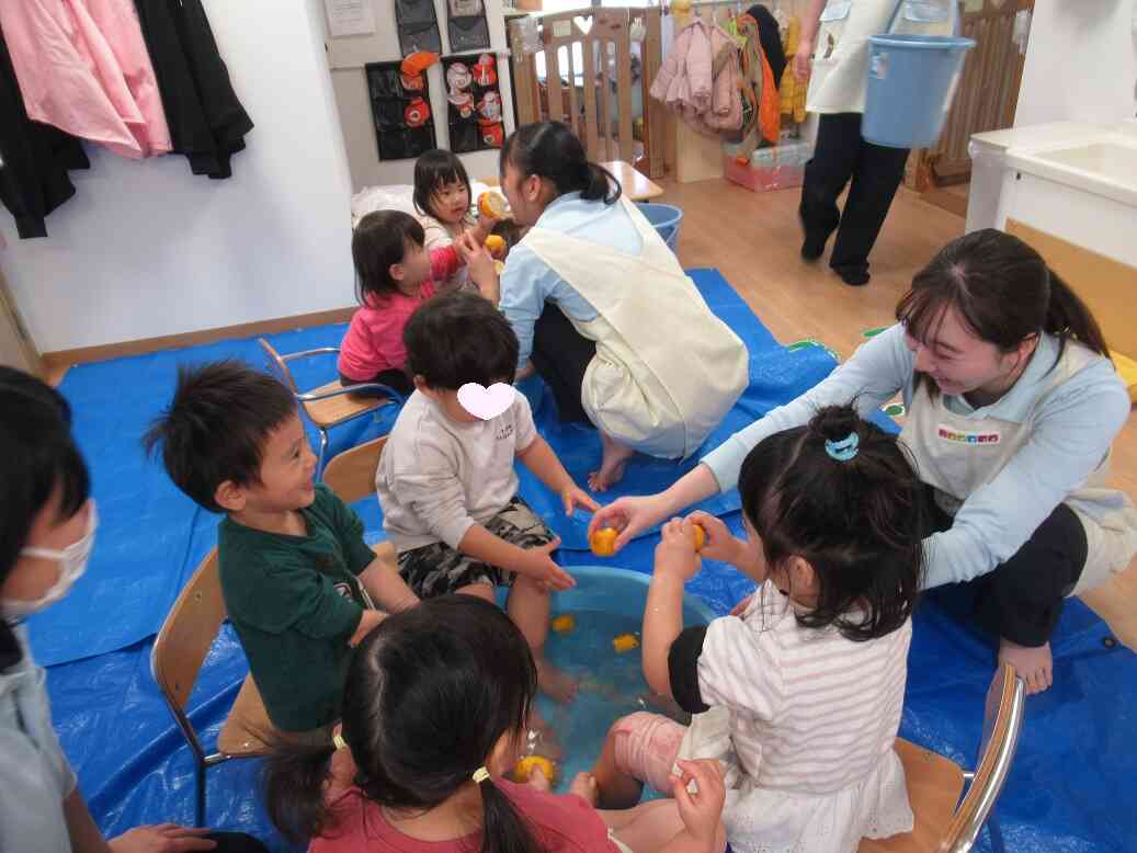 12月の食育（柚子湯に入ろう～♪）その２