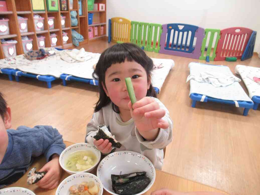 とっても上手に出来ました!!給食でいただきまーす♡
