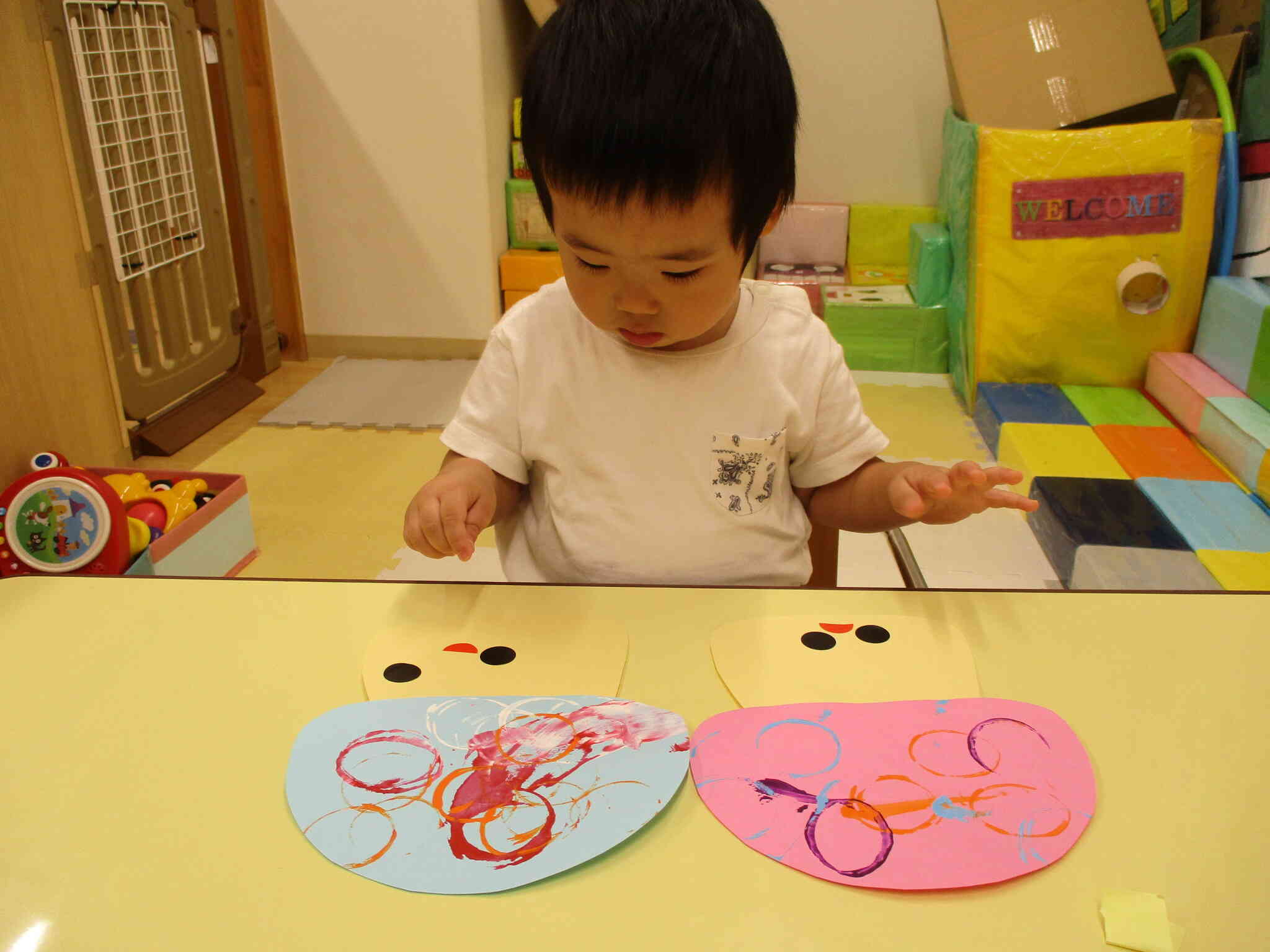 こちらのお友だちもパシャリ☆彡最後まで楽しく取り組めました♬