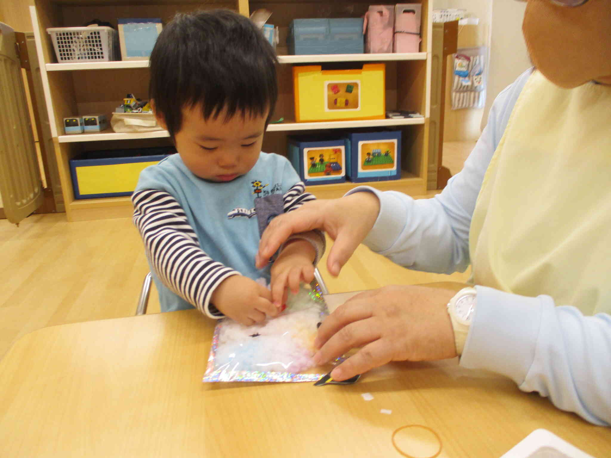 ん～うまく貼れたかな！？