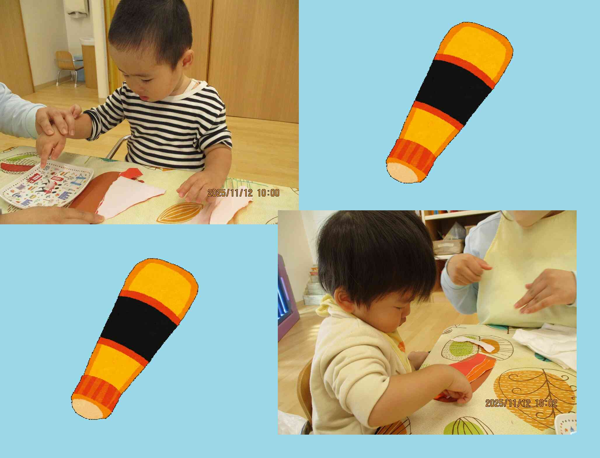 ペタペタ貼っていきます！完成が近いよ～