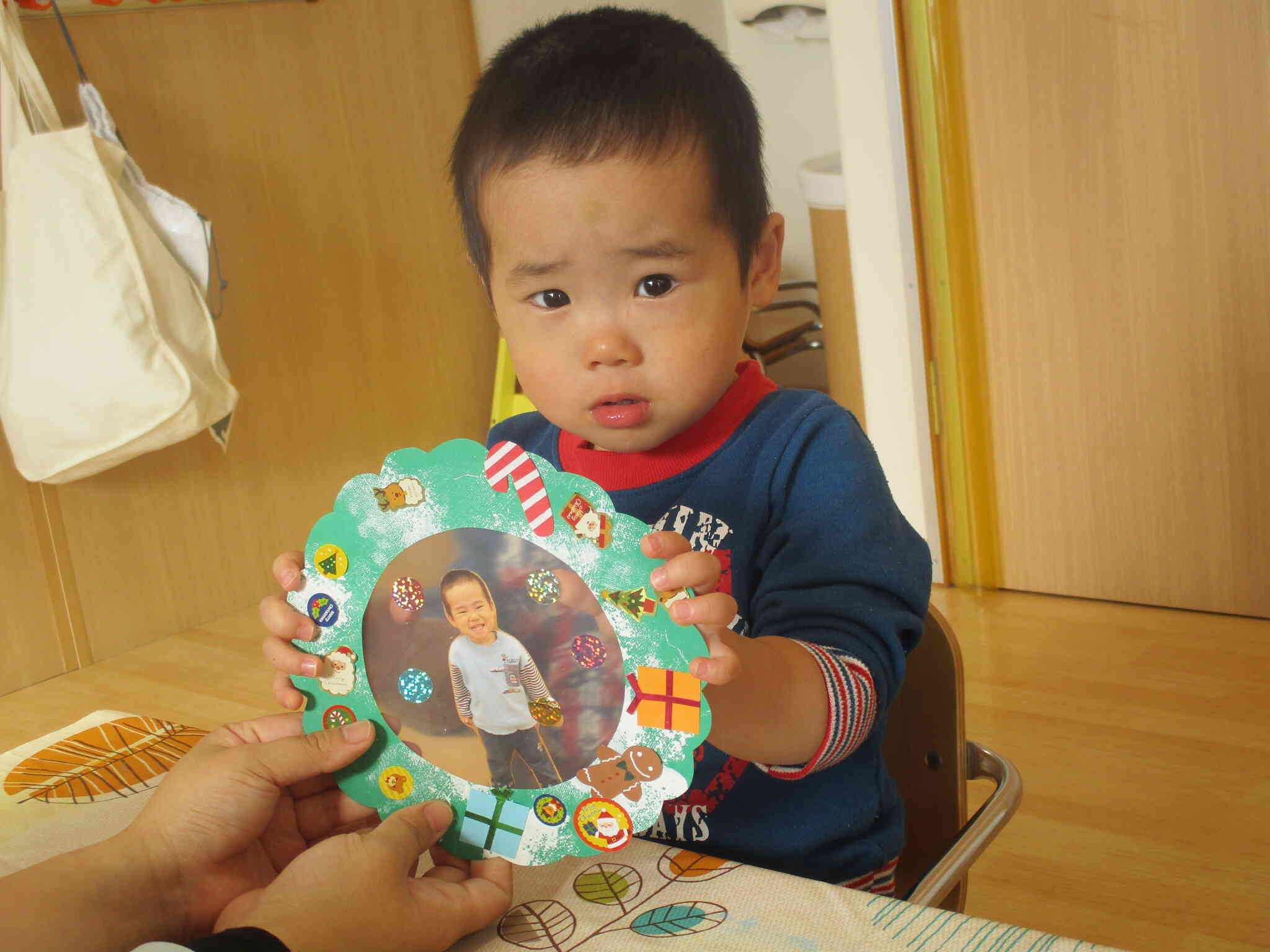 完成した作品と一緒にパシャリ☆最後まで頑張りました♫