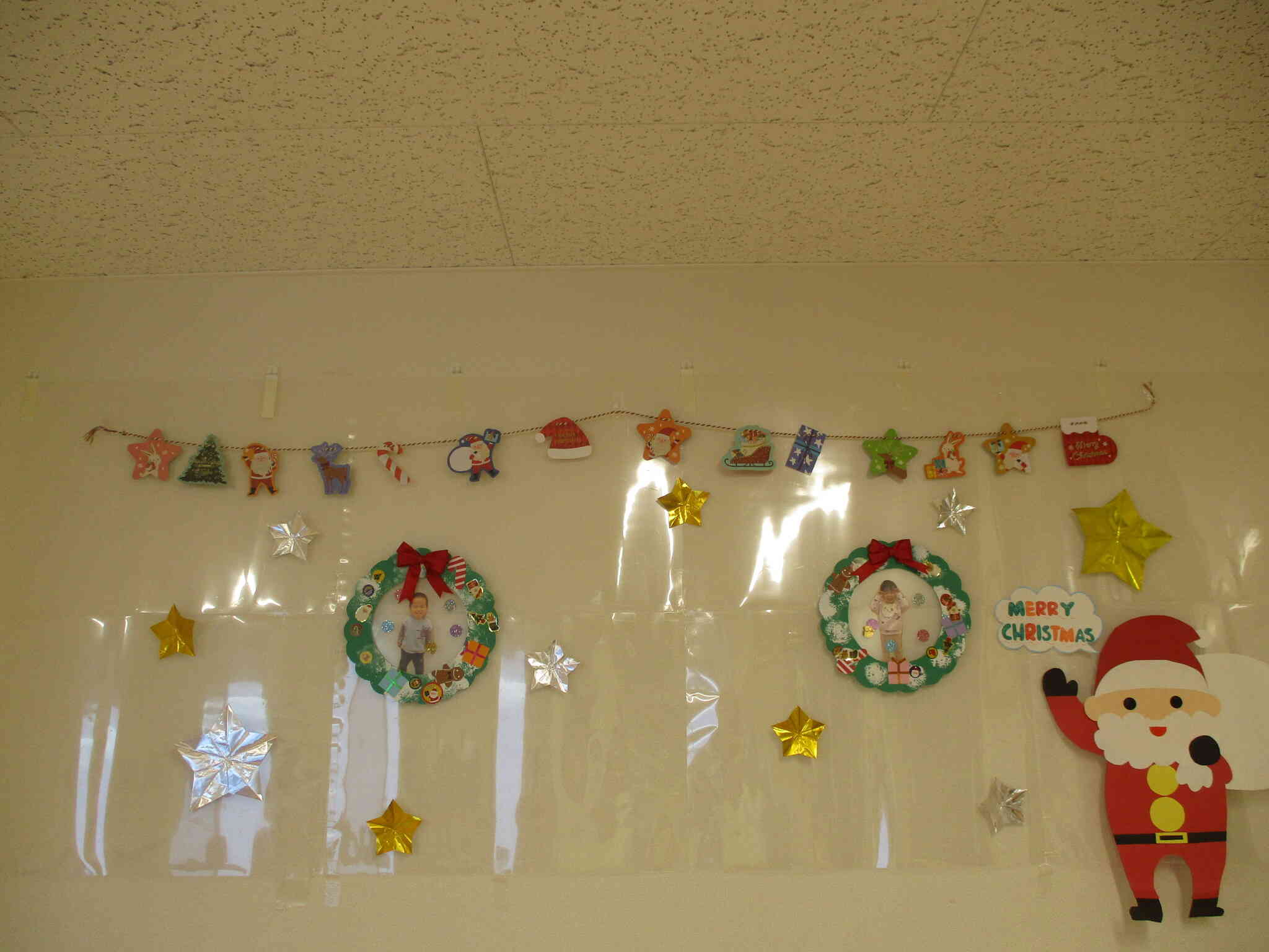 早速飾ると一気にクリスマスムードに!可愛らしい作品ができました!