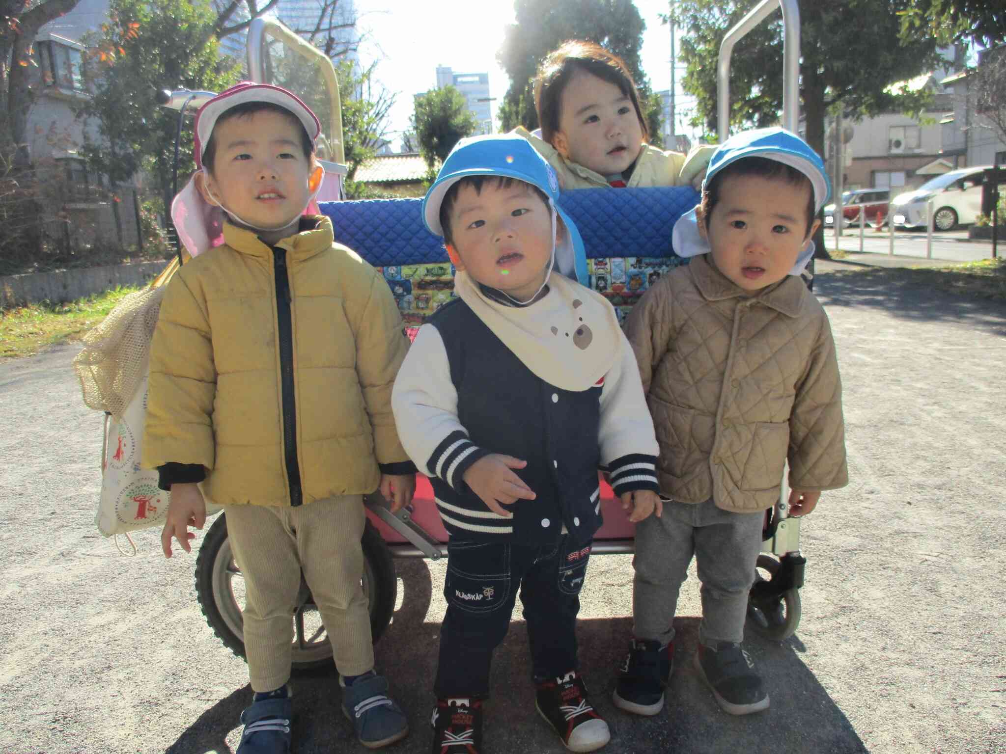 公園ではい！チーズ！