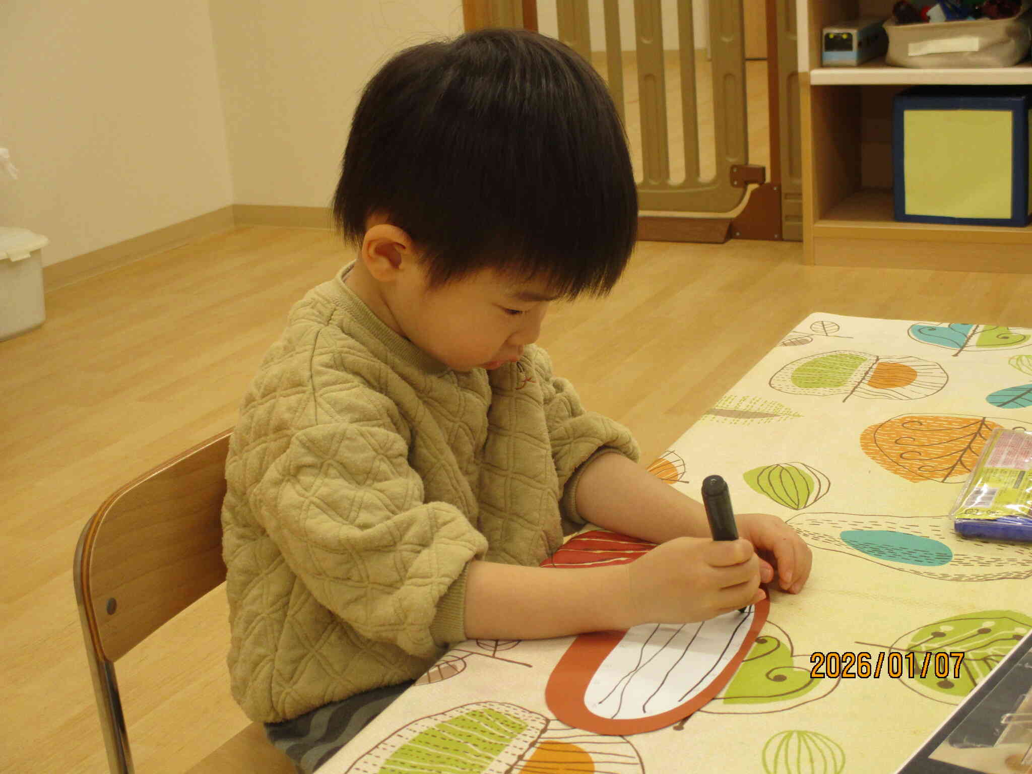 お餅を焼きます。