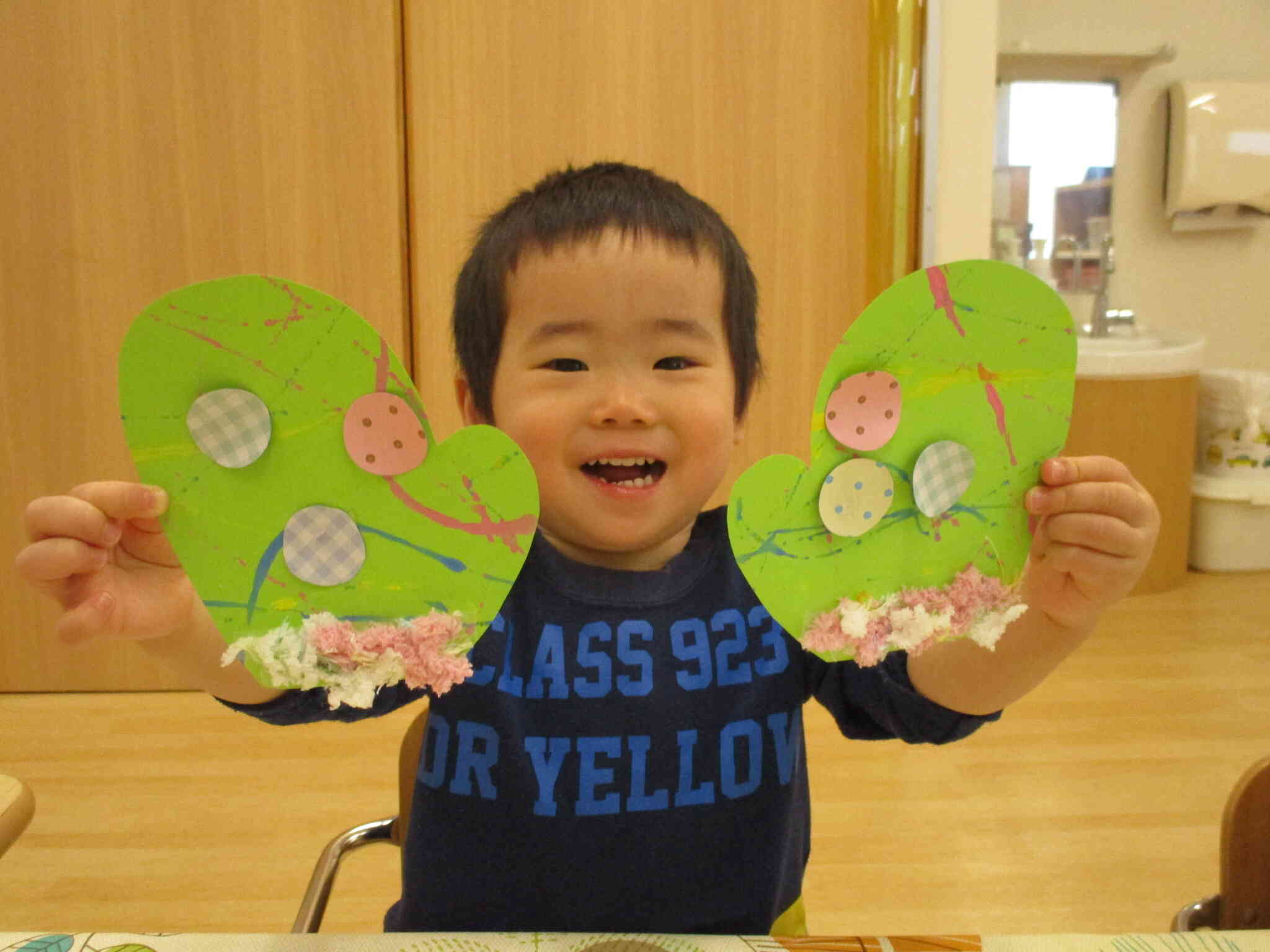 完成!自分の手袋を持って、ハイチーズ⭐︎