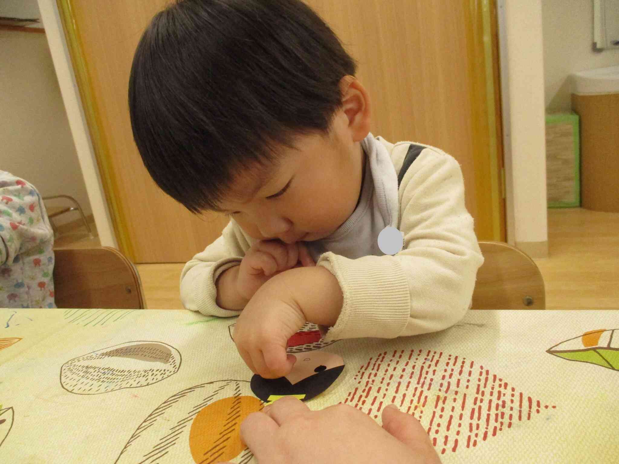 小さいシールだけど、頑張るよ！