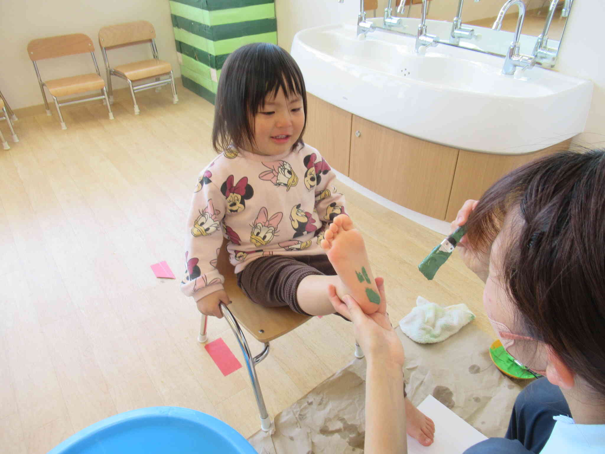 足形取るぞ～！