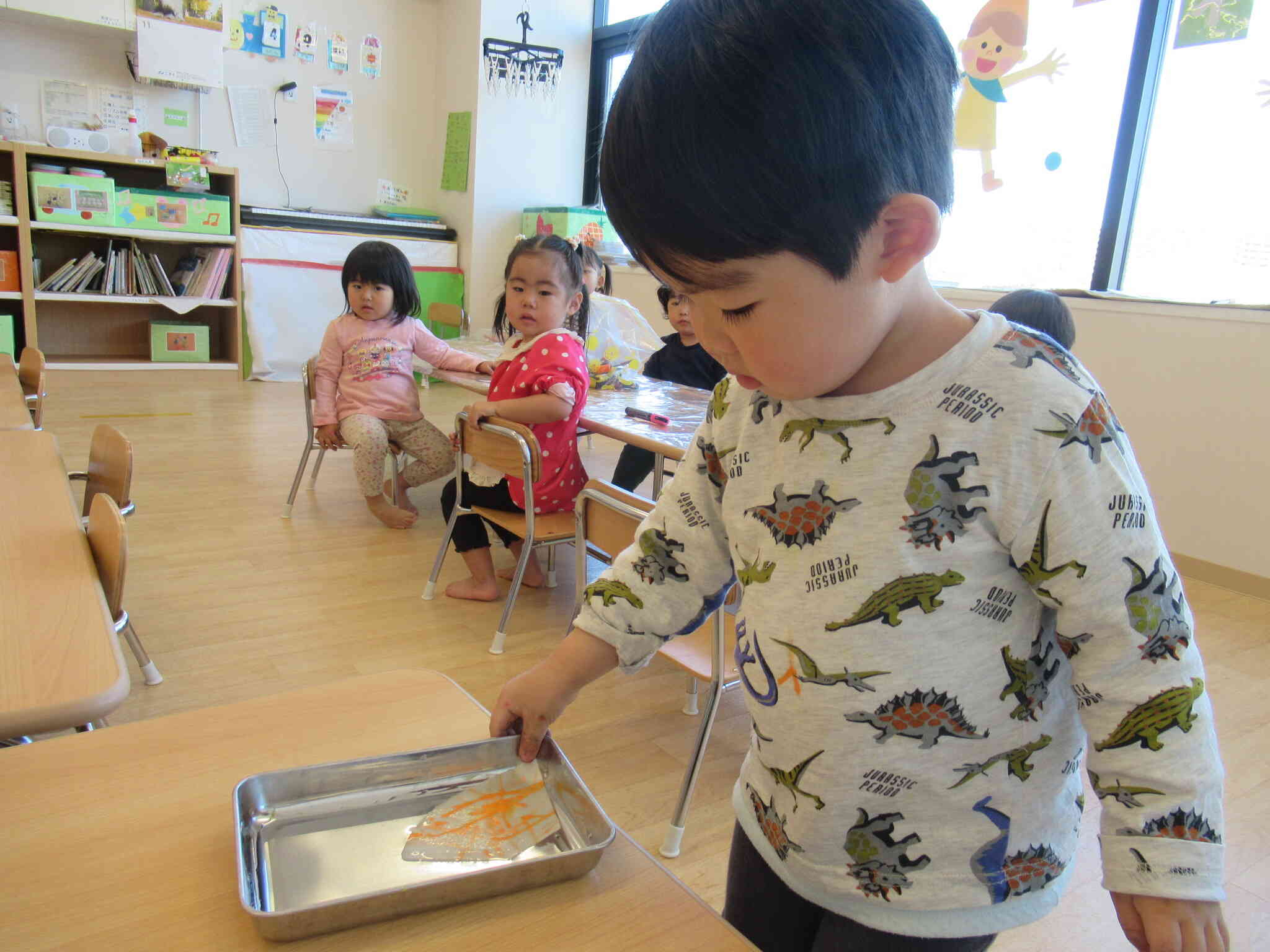 お水を揺らしてみよう☆