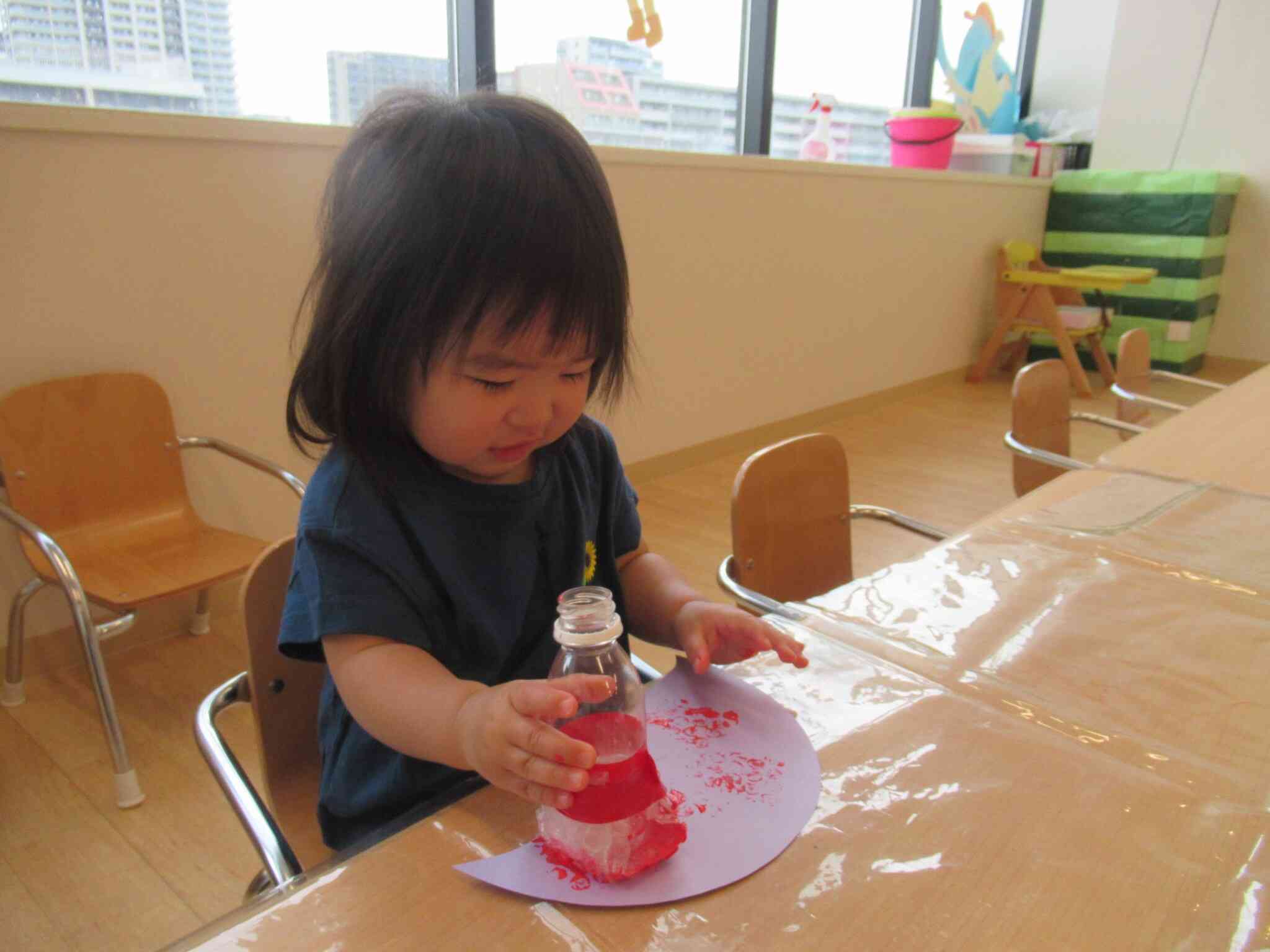 1歳児　６月の製作【かさ】