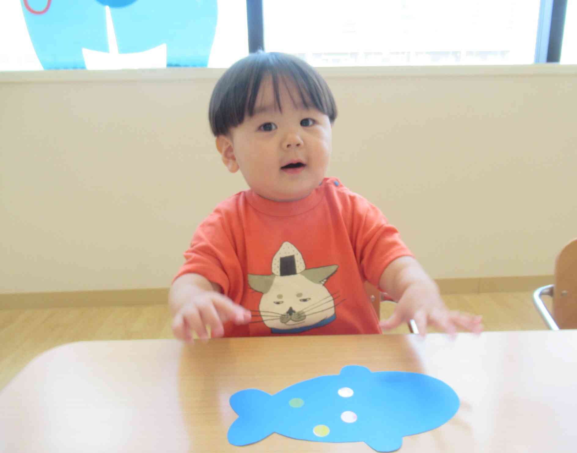 1歳児　夏祭りの製作【２】