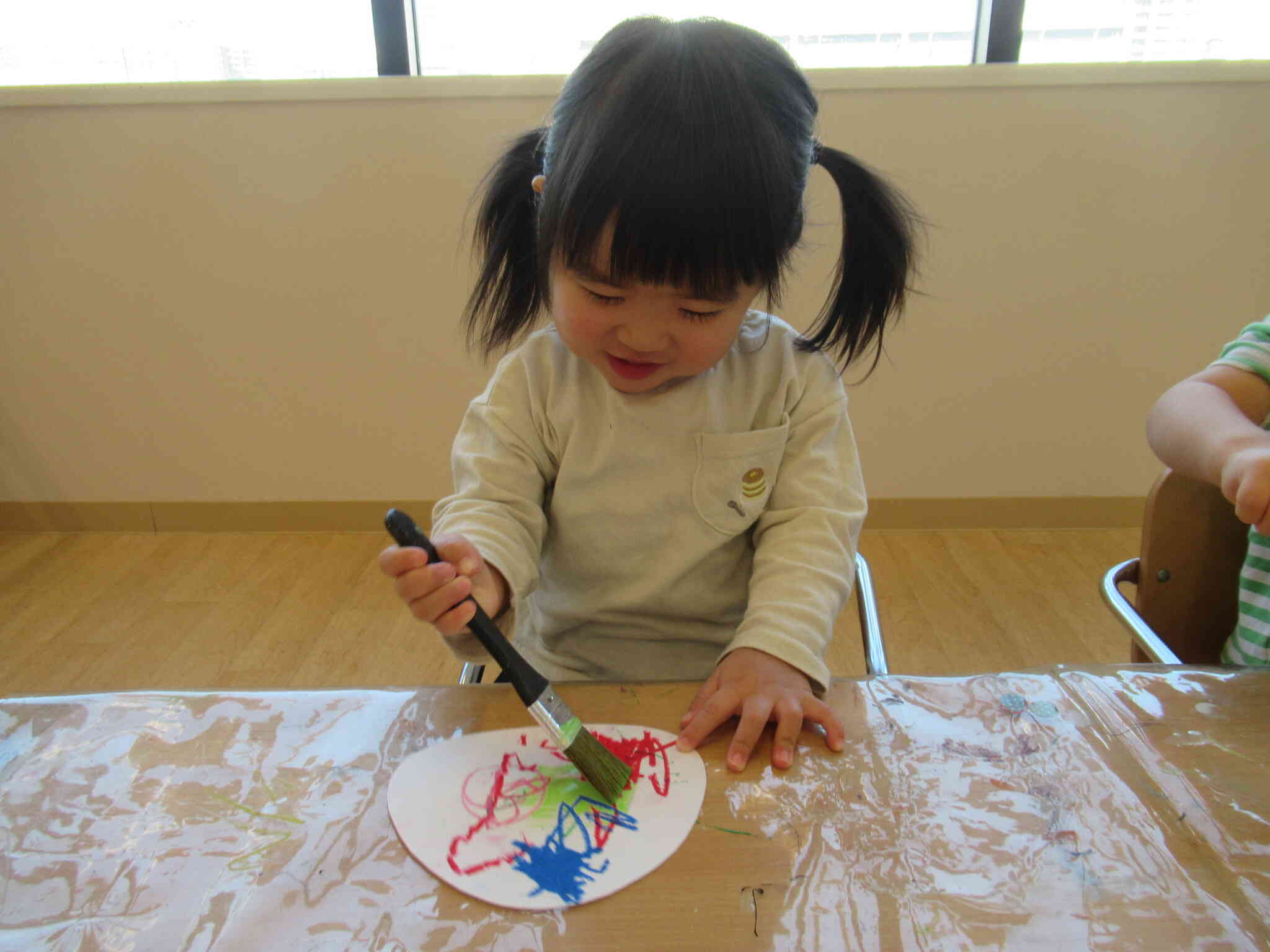 模様が浮かび上がってきたよ～！