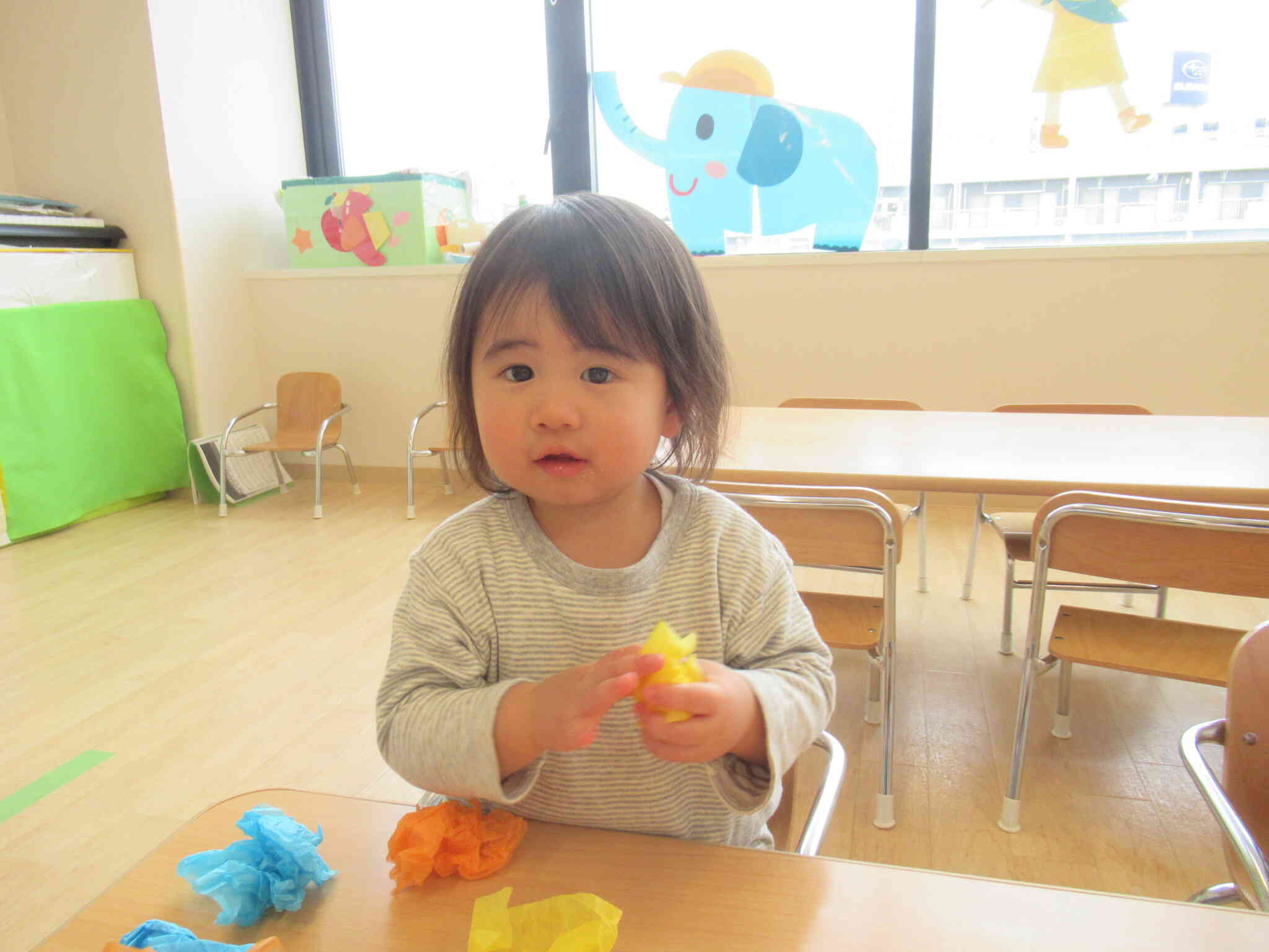 くしゅくしゅしてみよう。