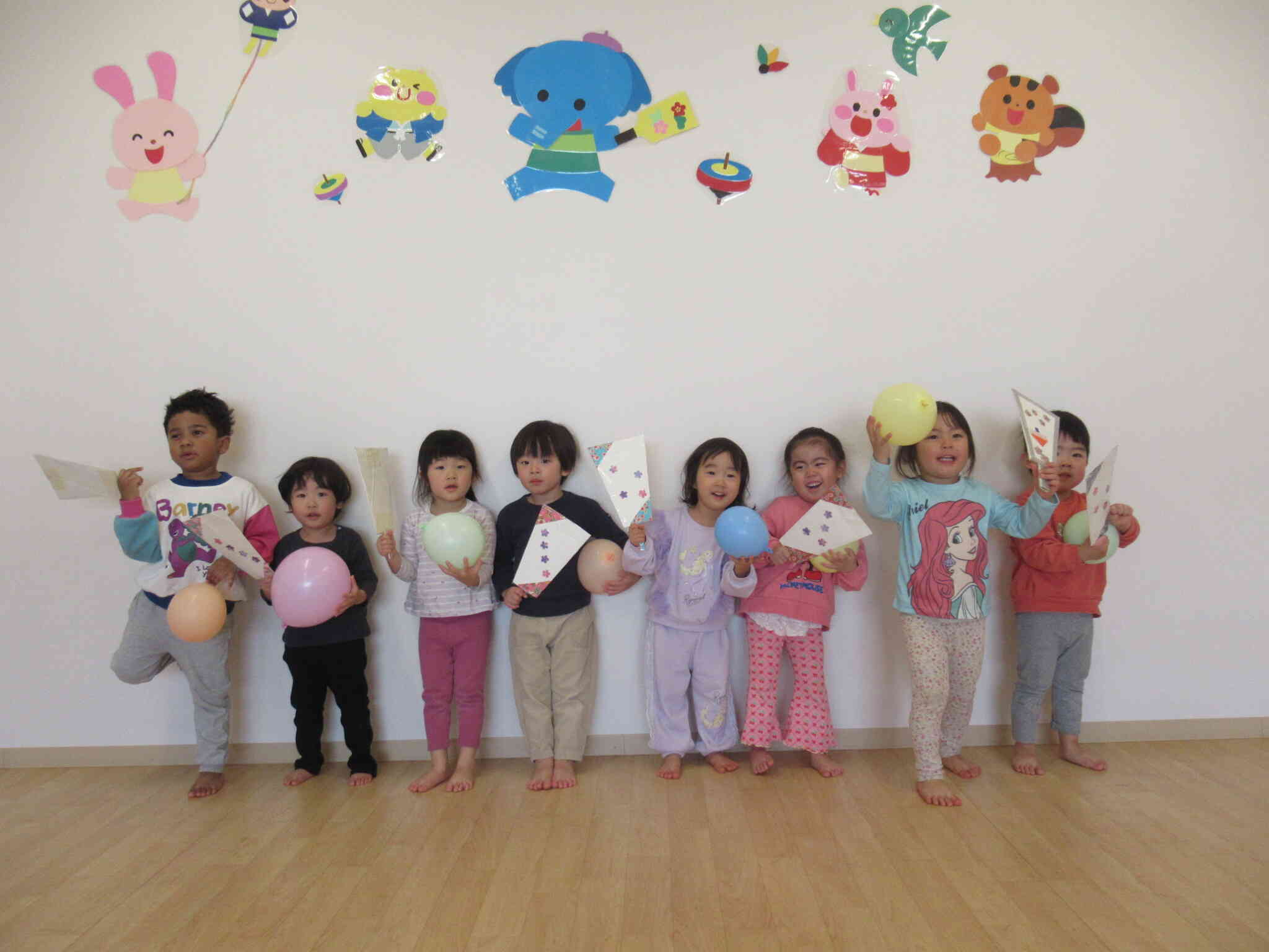 羽子板を持ってハイチーズ★