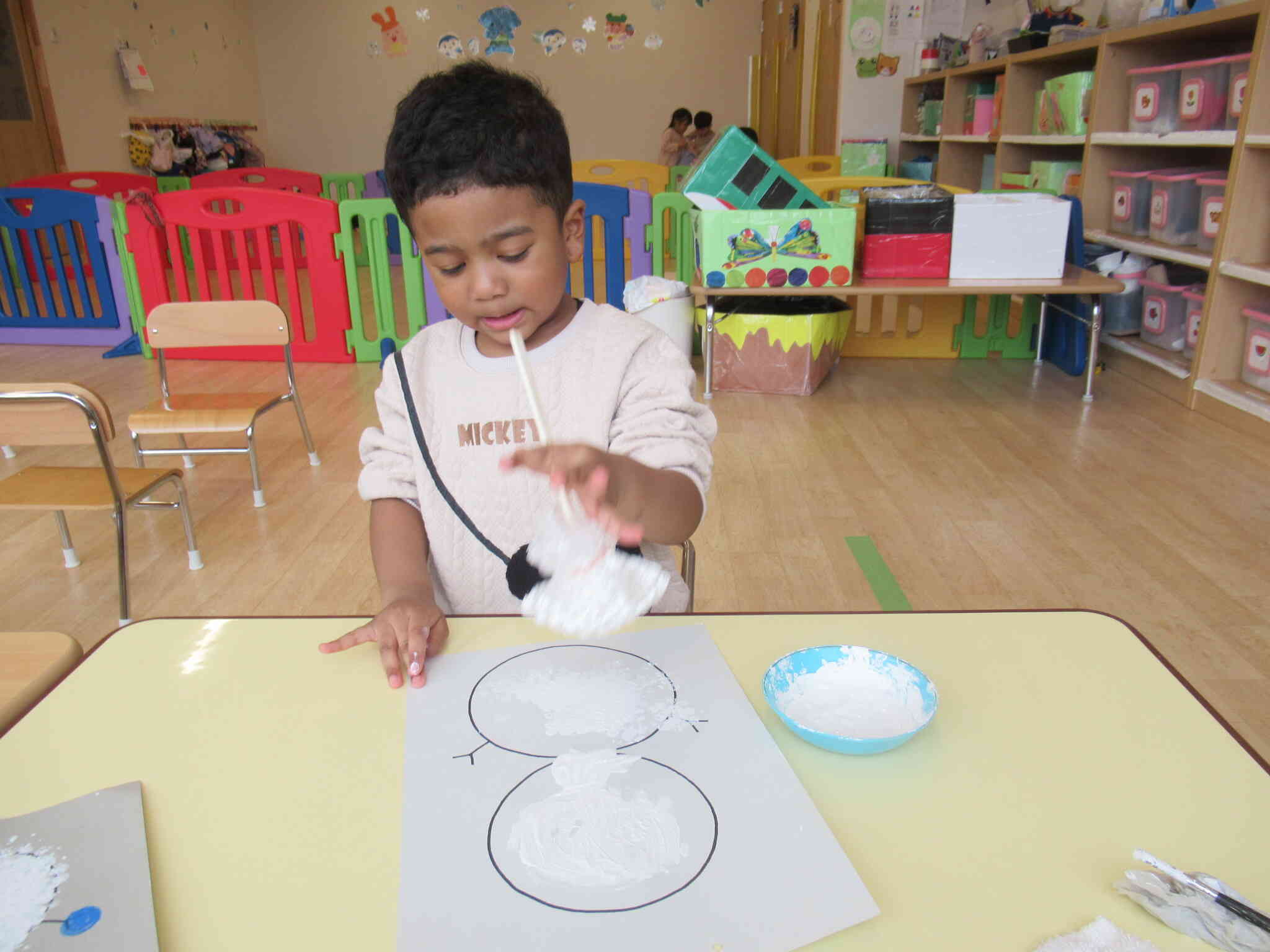 スタンプをします☆