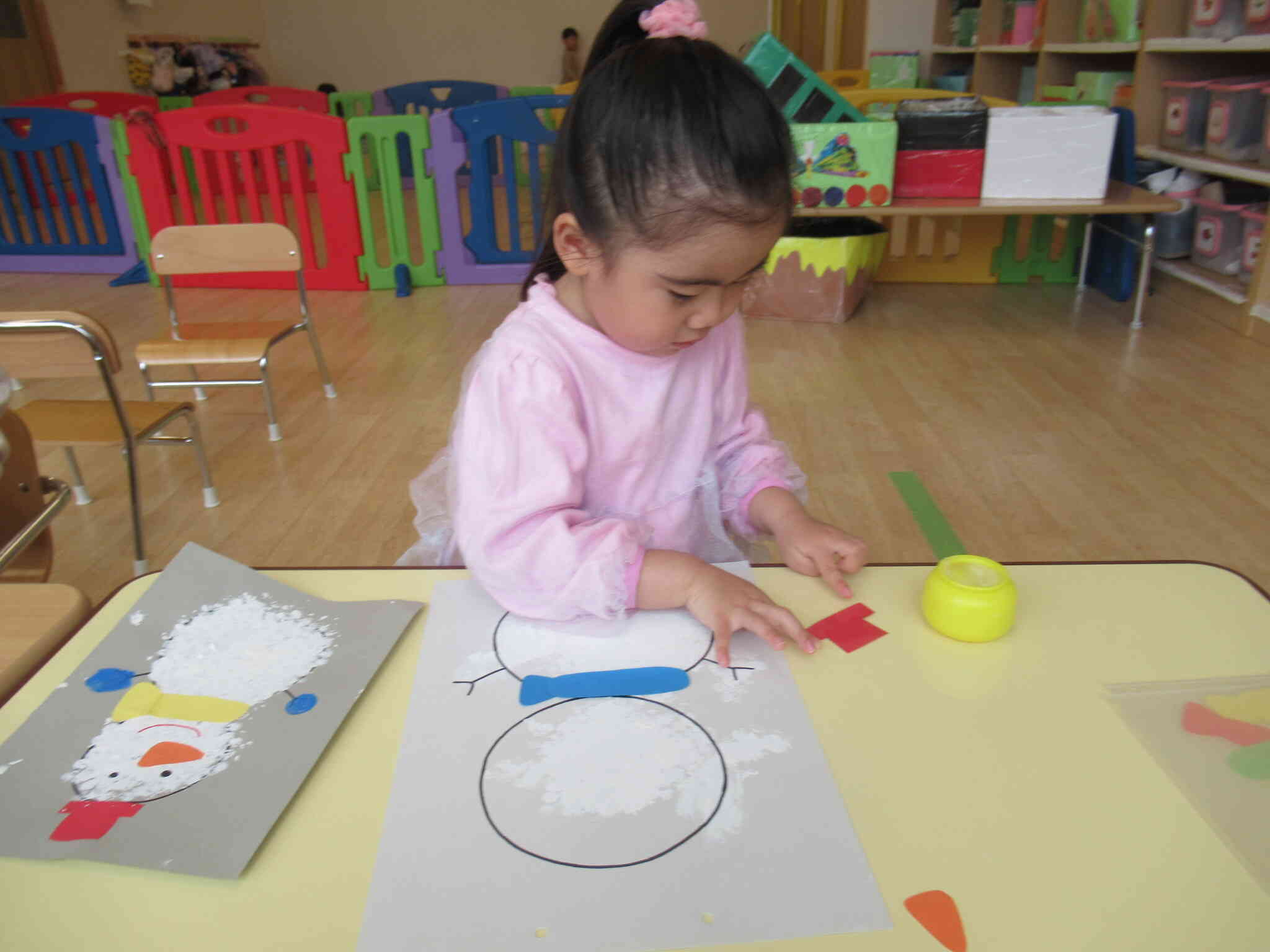 青色のマフラーにしたよ☆