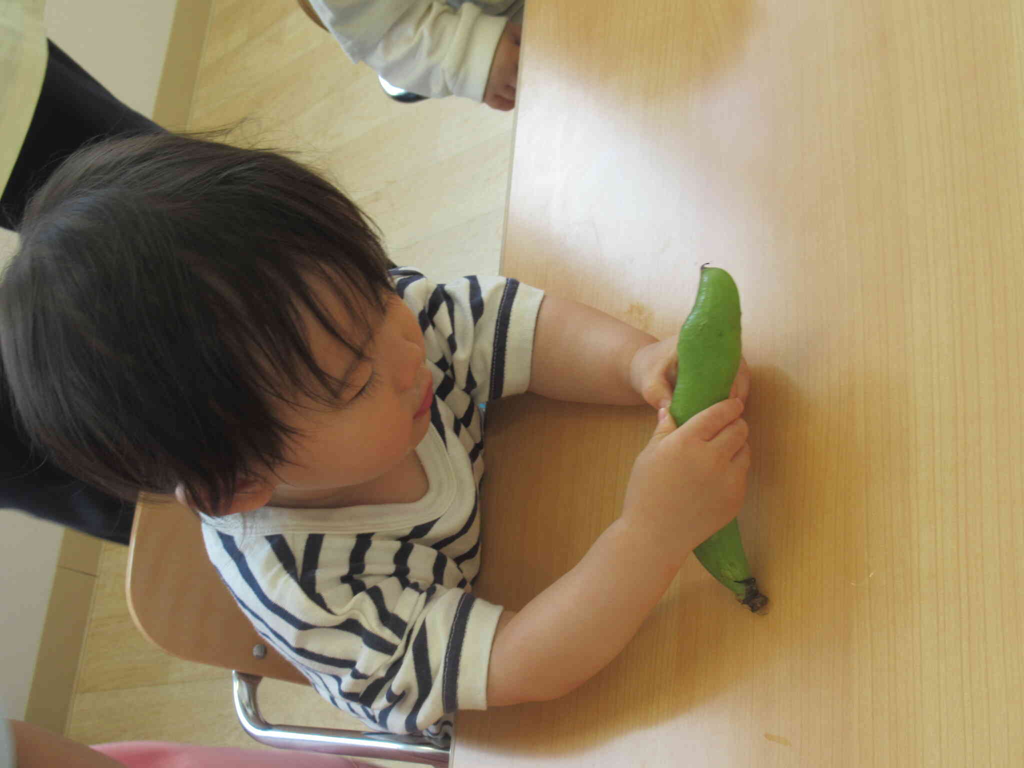 中にお豆さんいるかな～？
