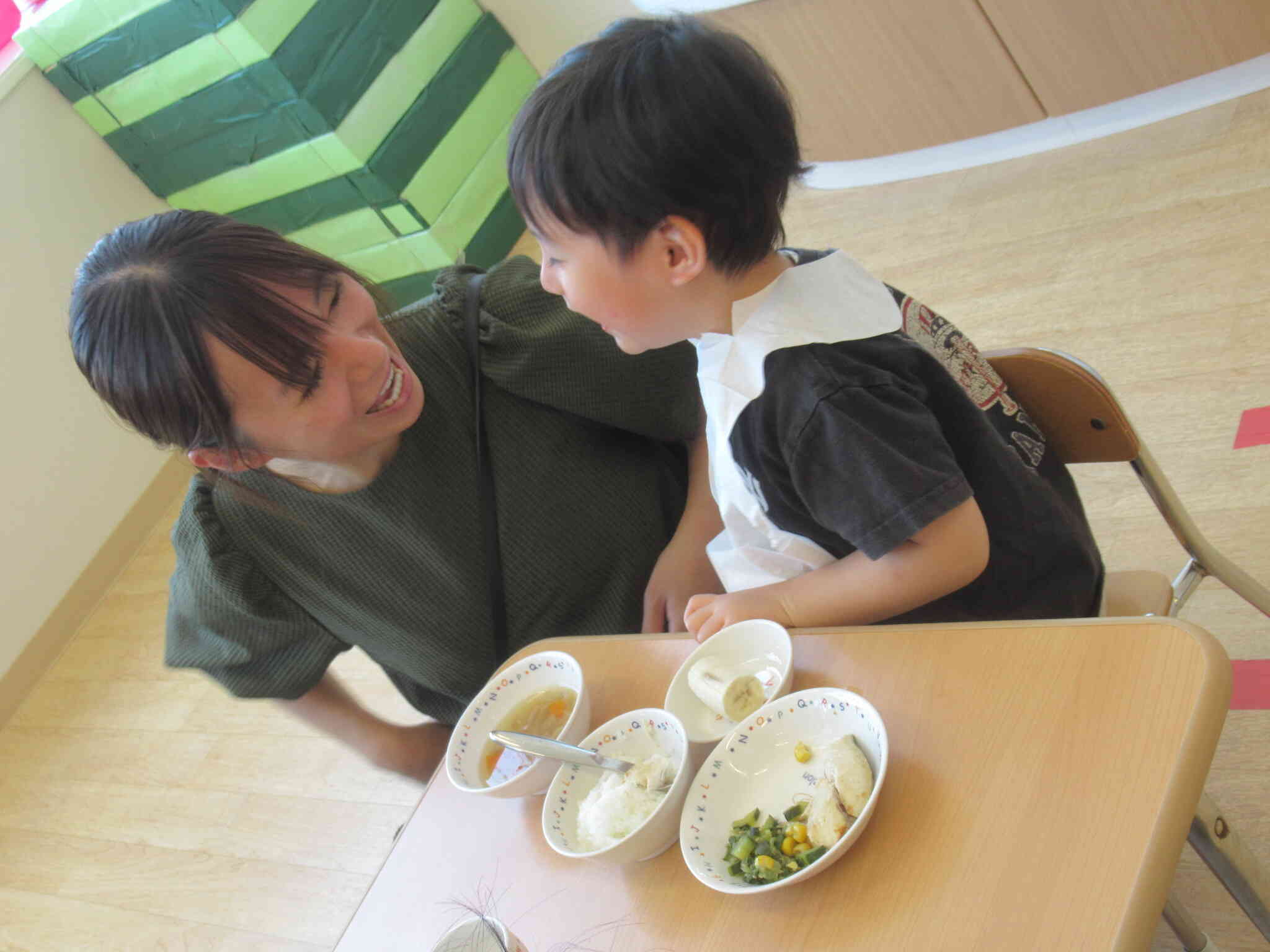 一緒に食べると楽しいね