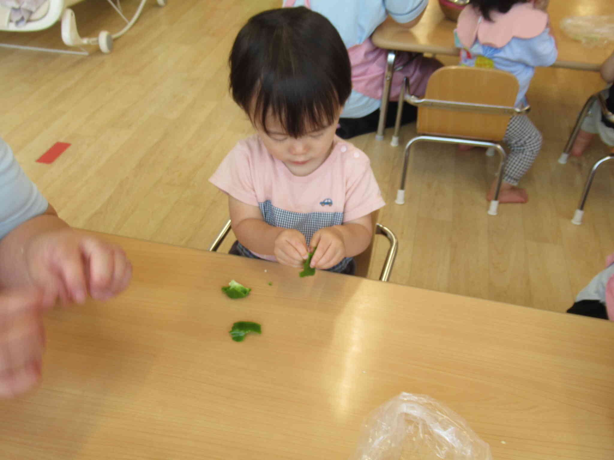 ピーマンのたねとり