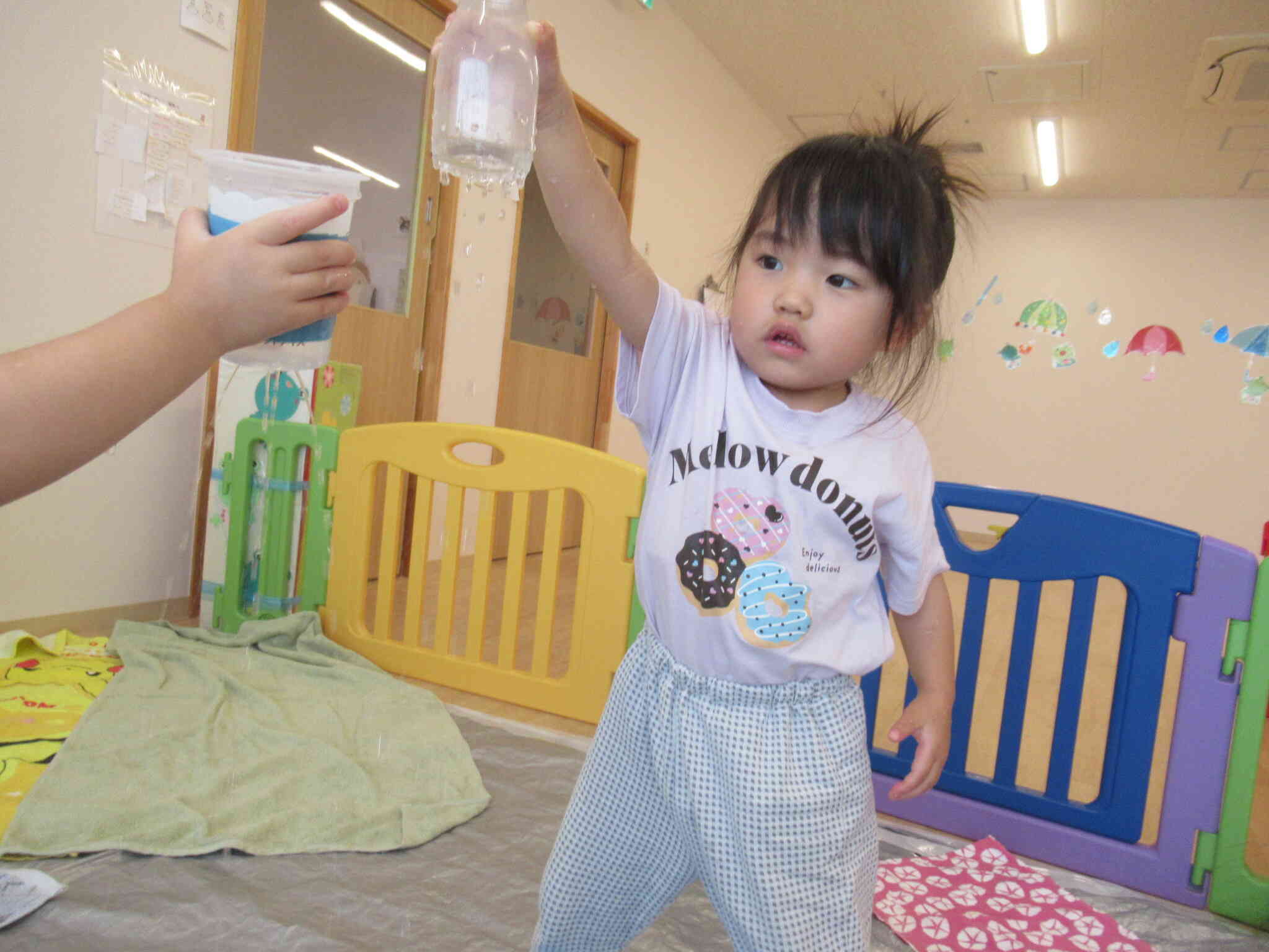 ☆２歳児　水遊び☆