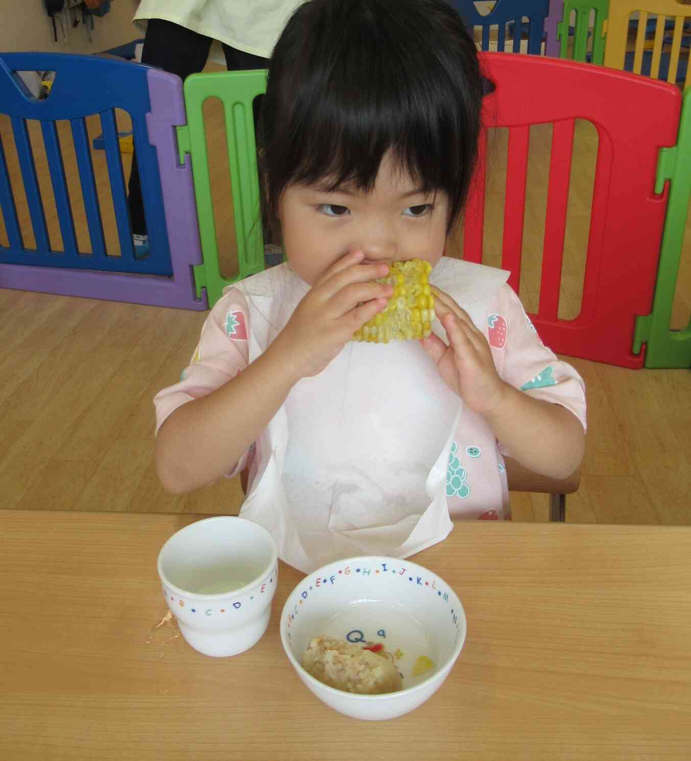 上手にかじることが出来たよ