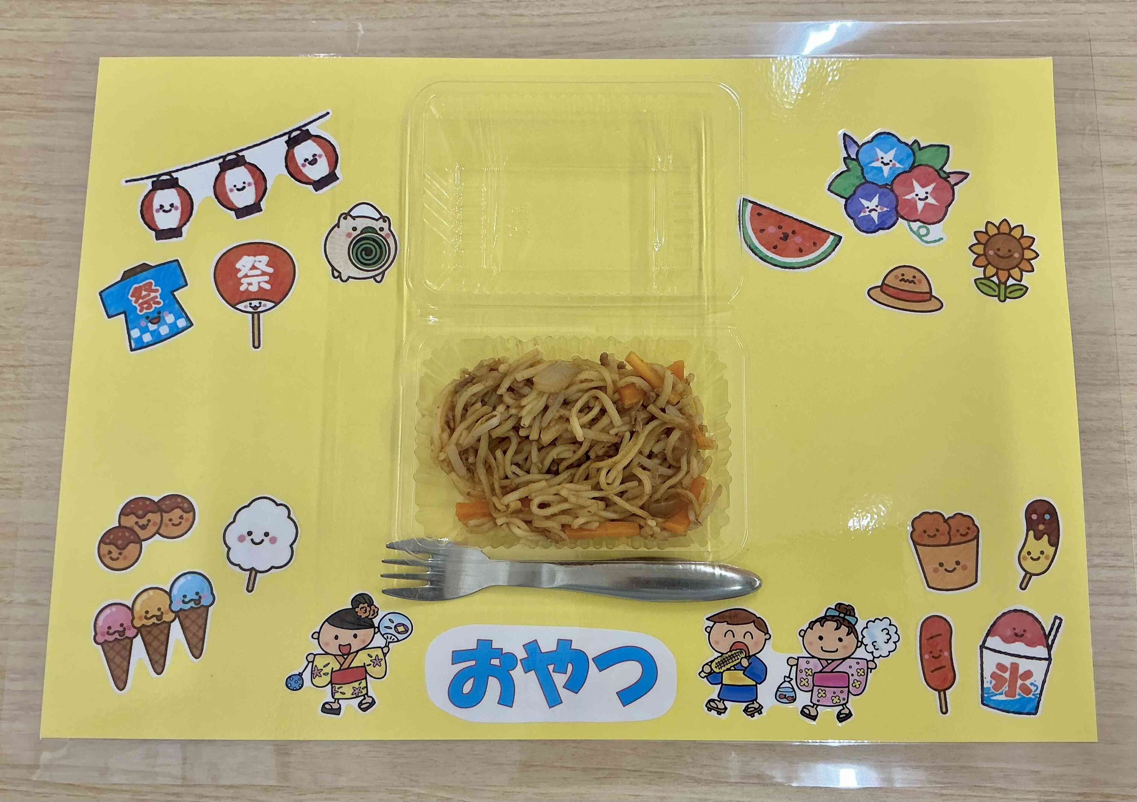 夏祭りの日の午後のおやつ
