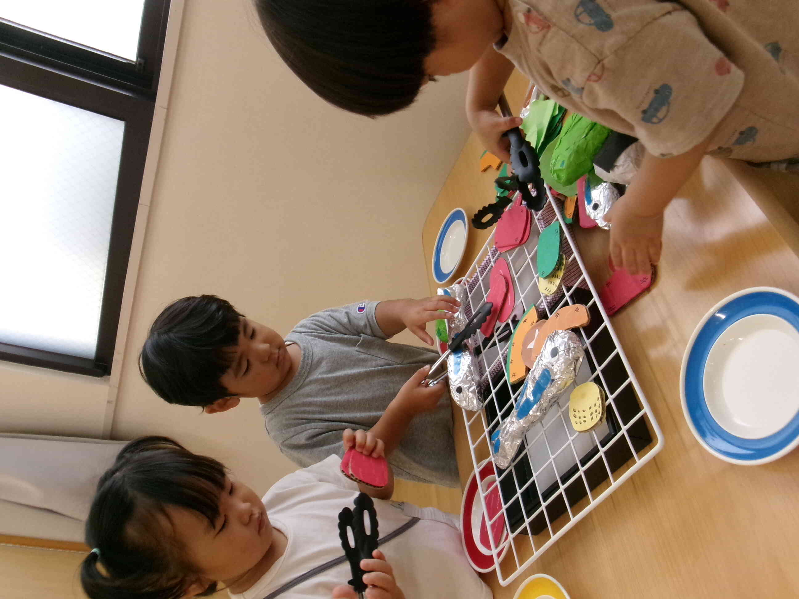 バーベキューごっこをしたよ！うさぎ組（２歳児）