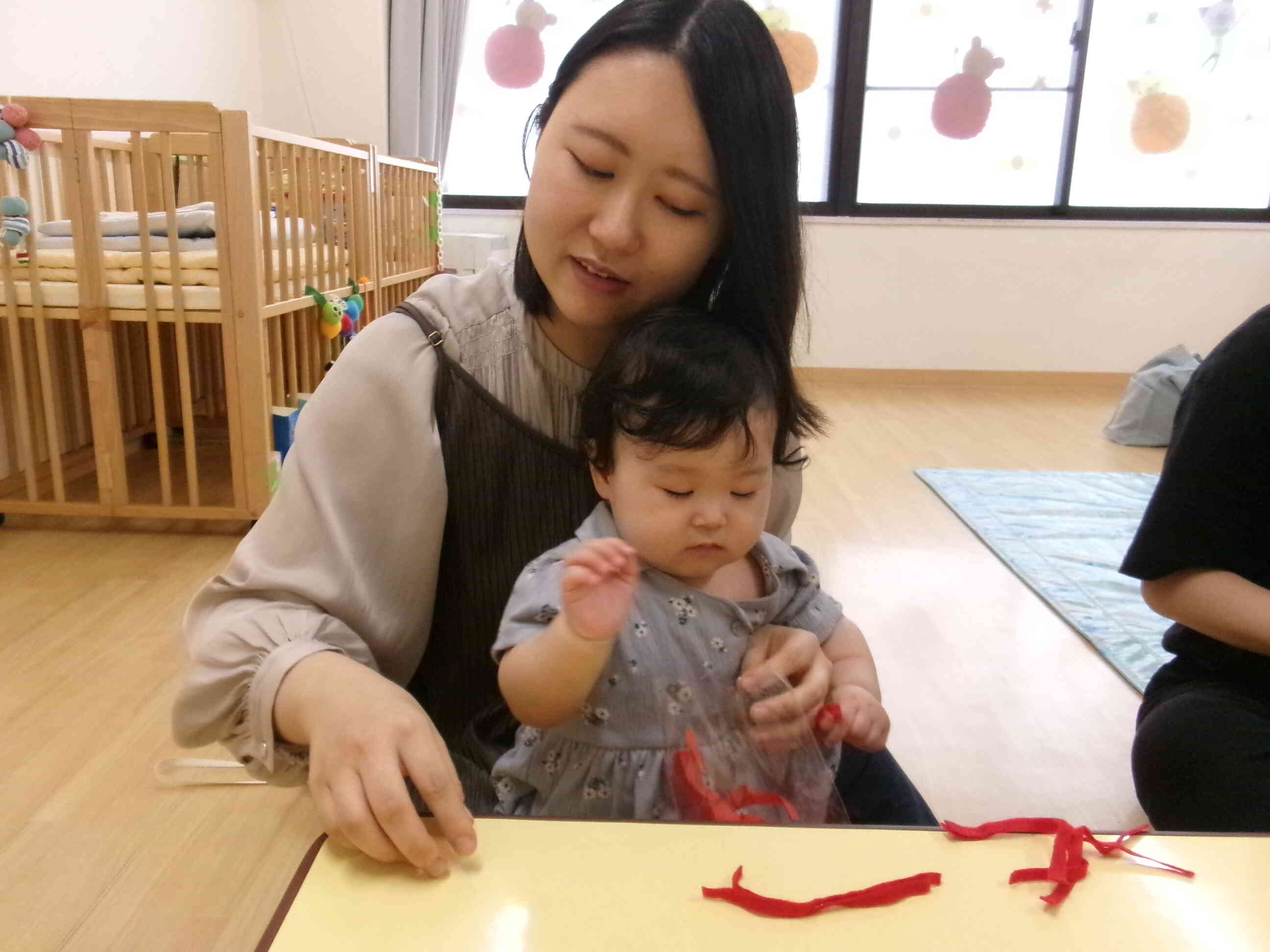 保育参観の様子　ひよこ組（０歳児）
