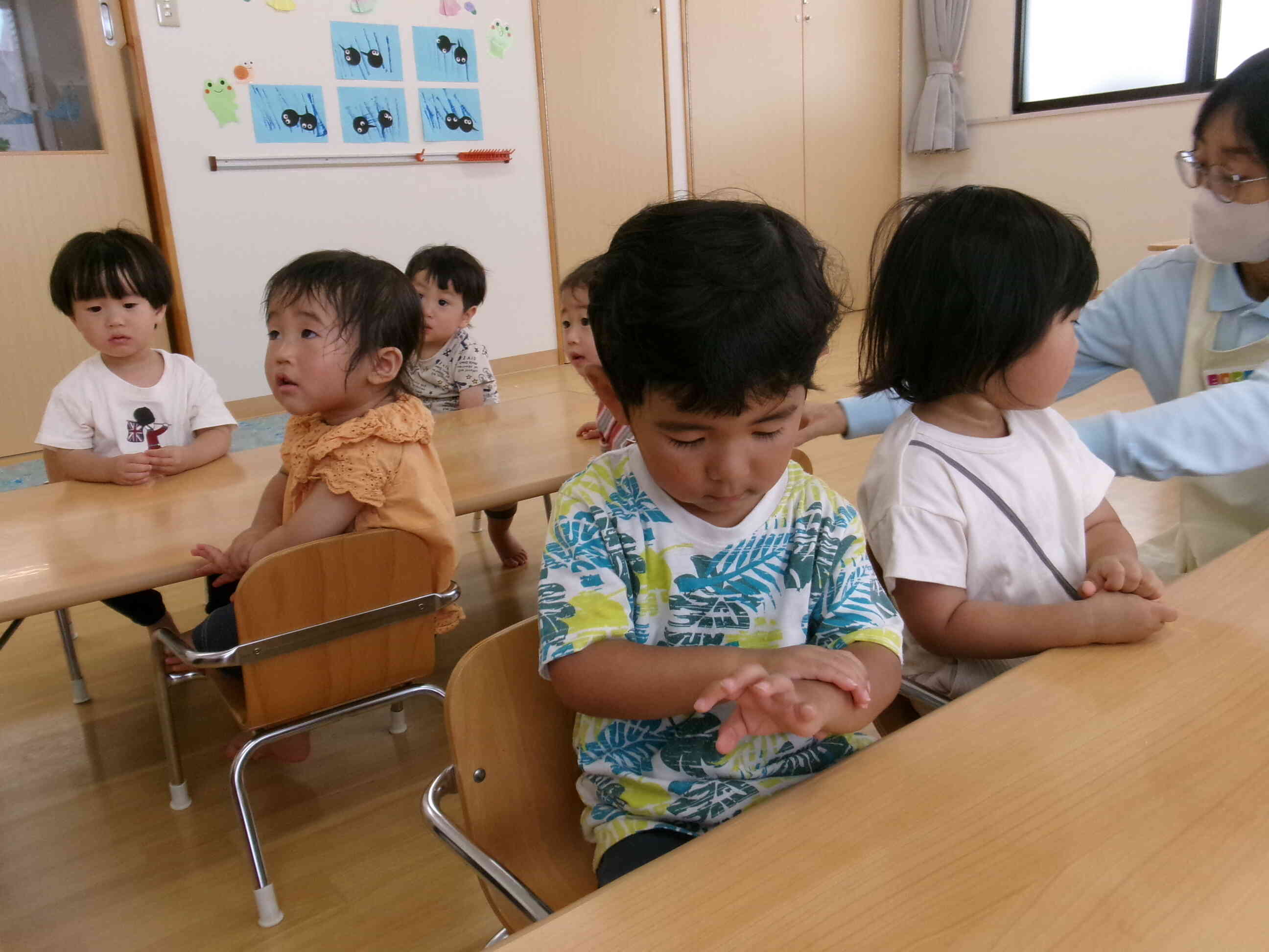 食育～手洗いの練習をしたよ！～(1.2歳児)
