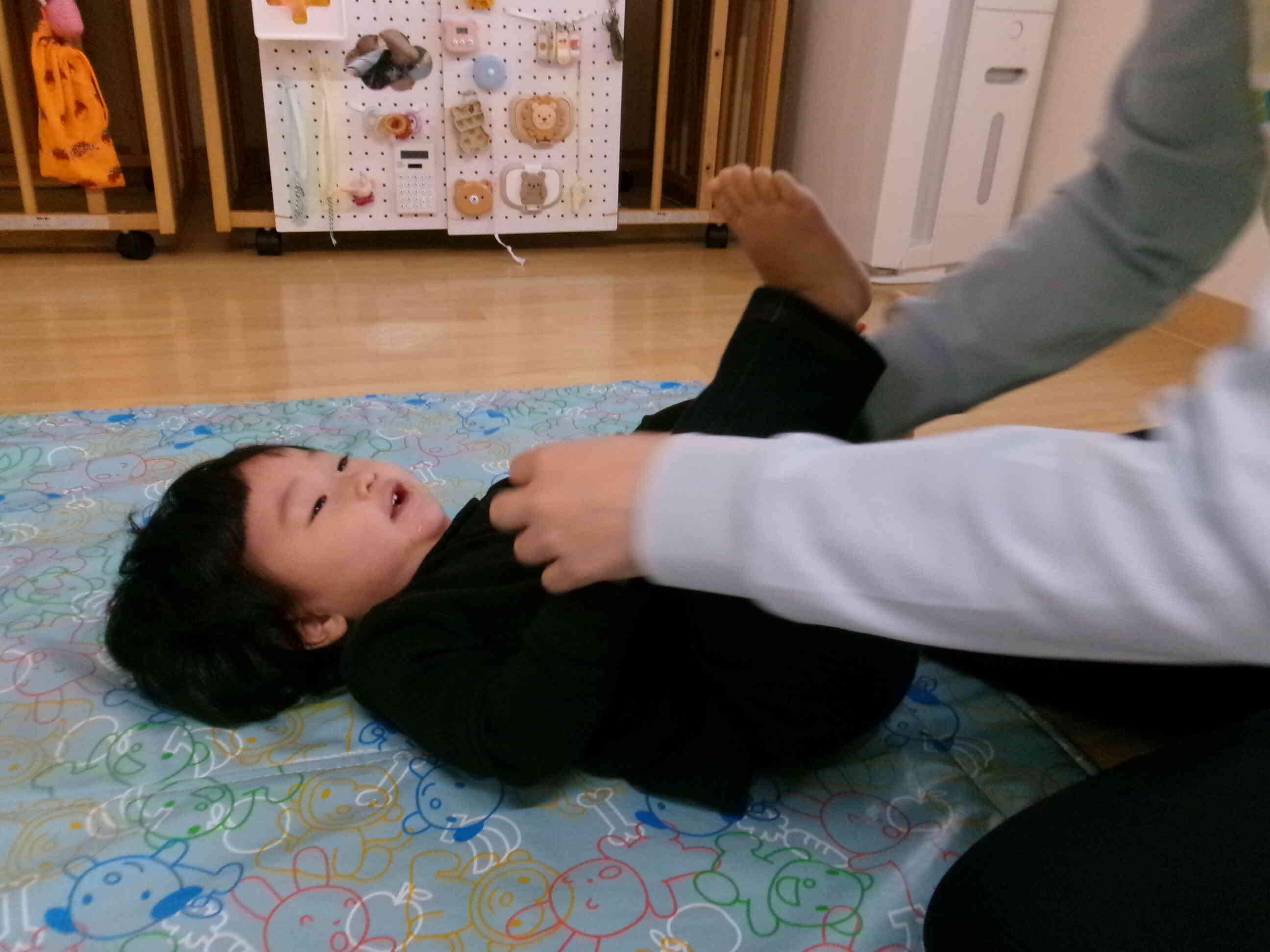 ふれあい遊びも大好きです！