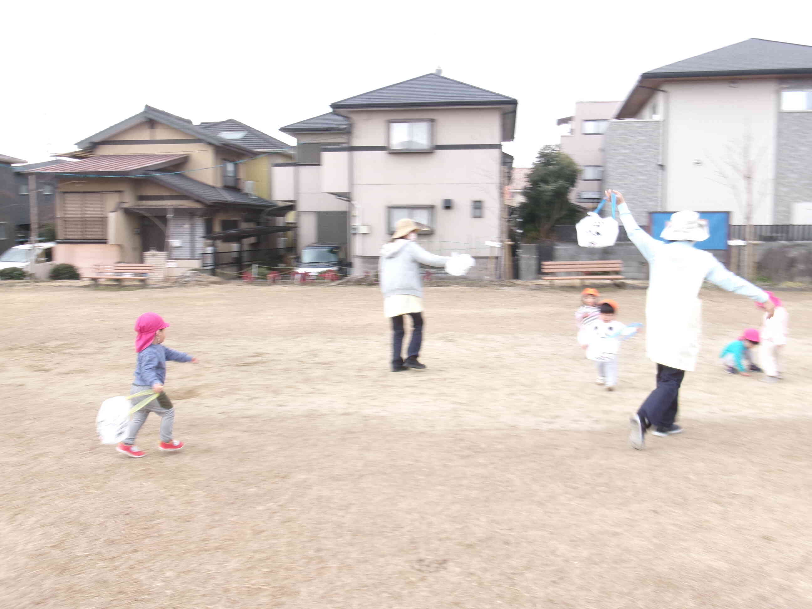 みんなでたくさん走りました。