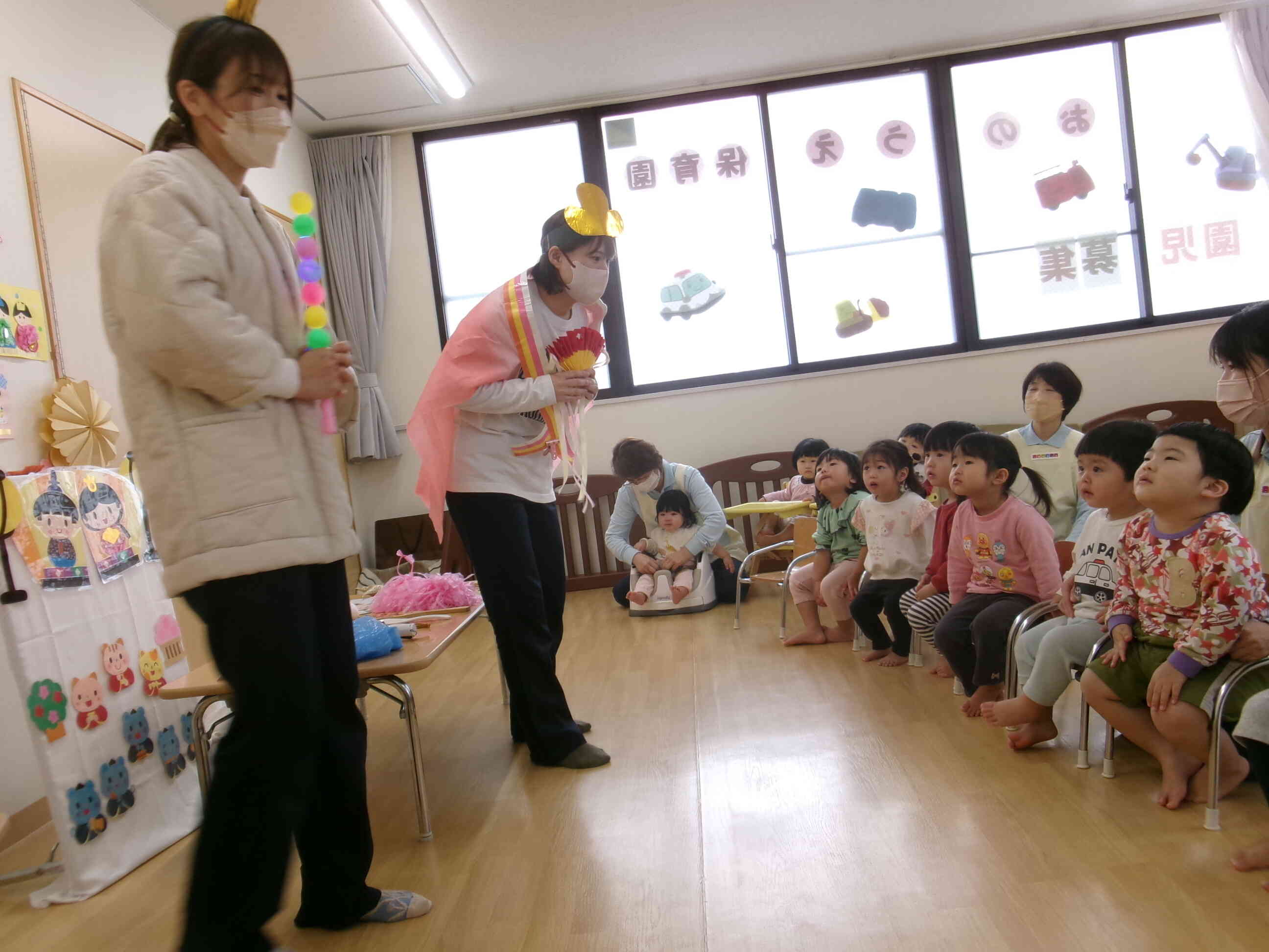 ひなまつり会をしました。